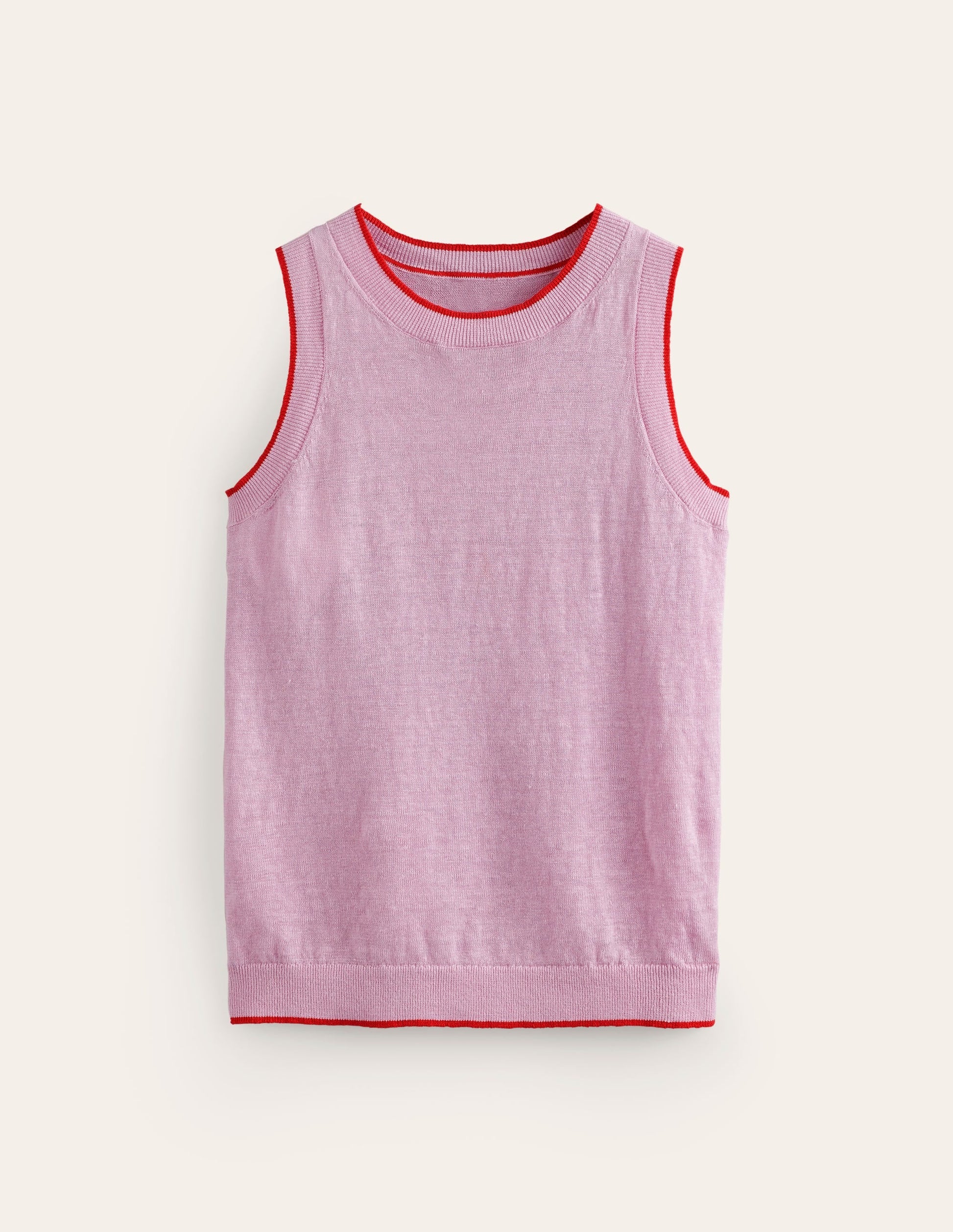 Maggie Linen Tank-Soft Peony Pink-6