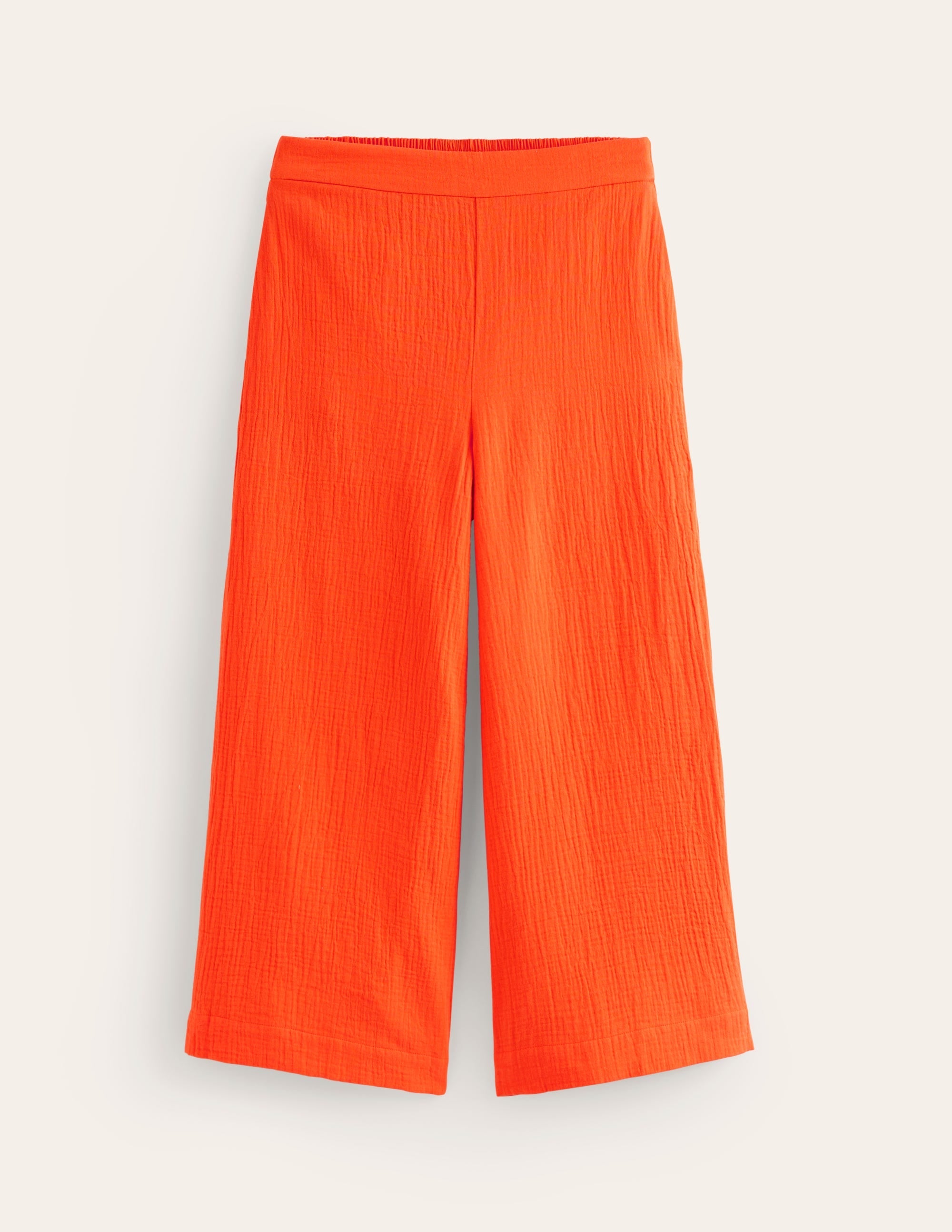 Pull-on Doublecloth Trousers-Mandarin Orange - Image 5