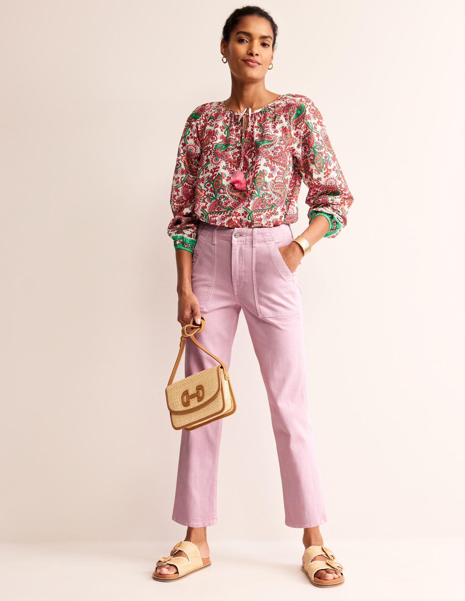 Kensington Casual Trousers-Sweet Lilac-1