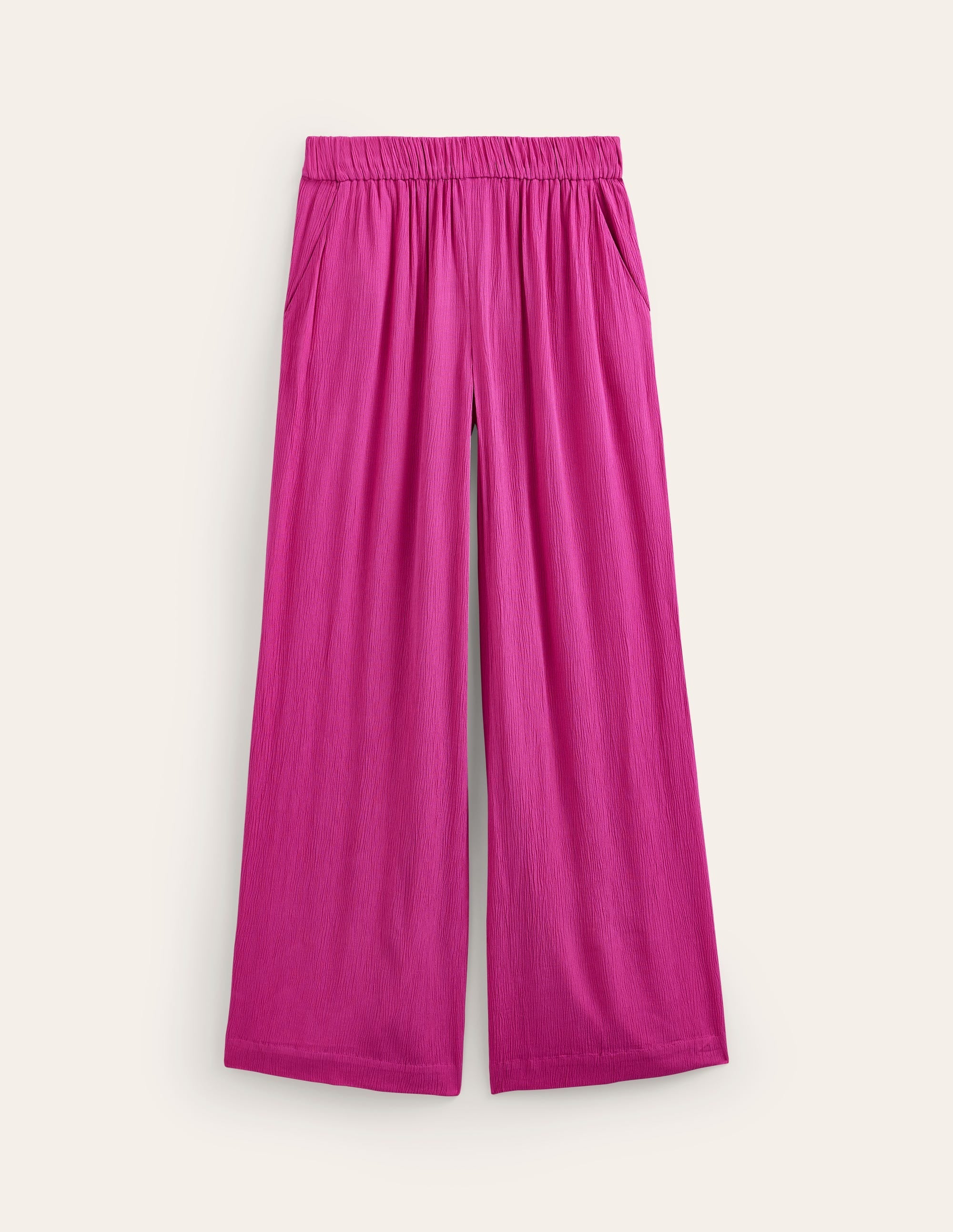 Crinkle Wide Trousers-Phlox Pink - Image 5