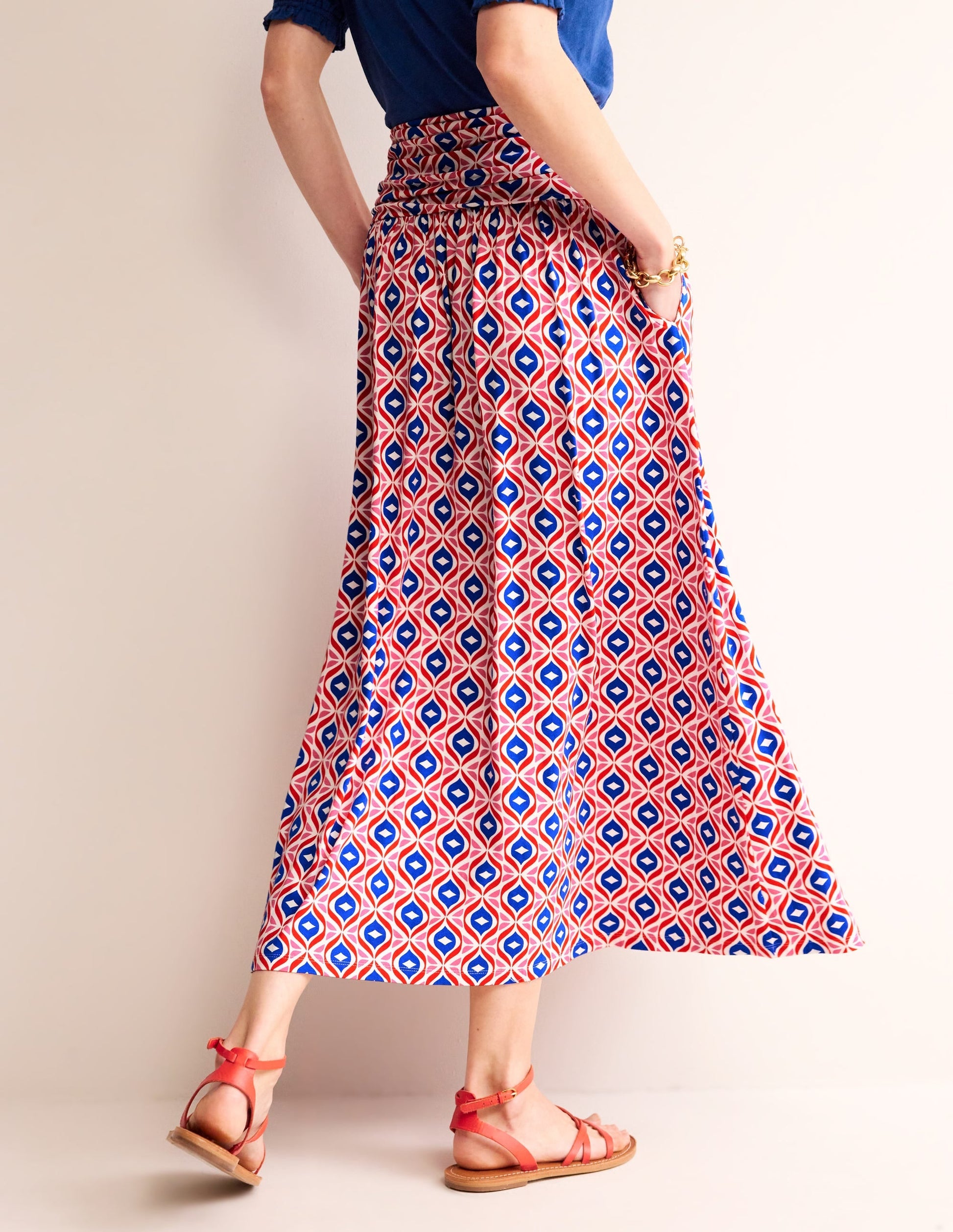 Rosaline Jersey Skirt-Rubicondo, Diamond Wave-3