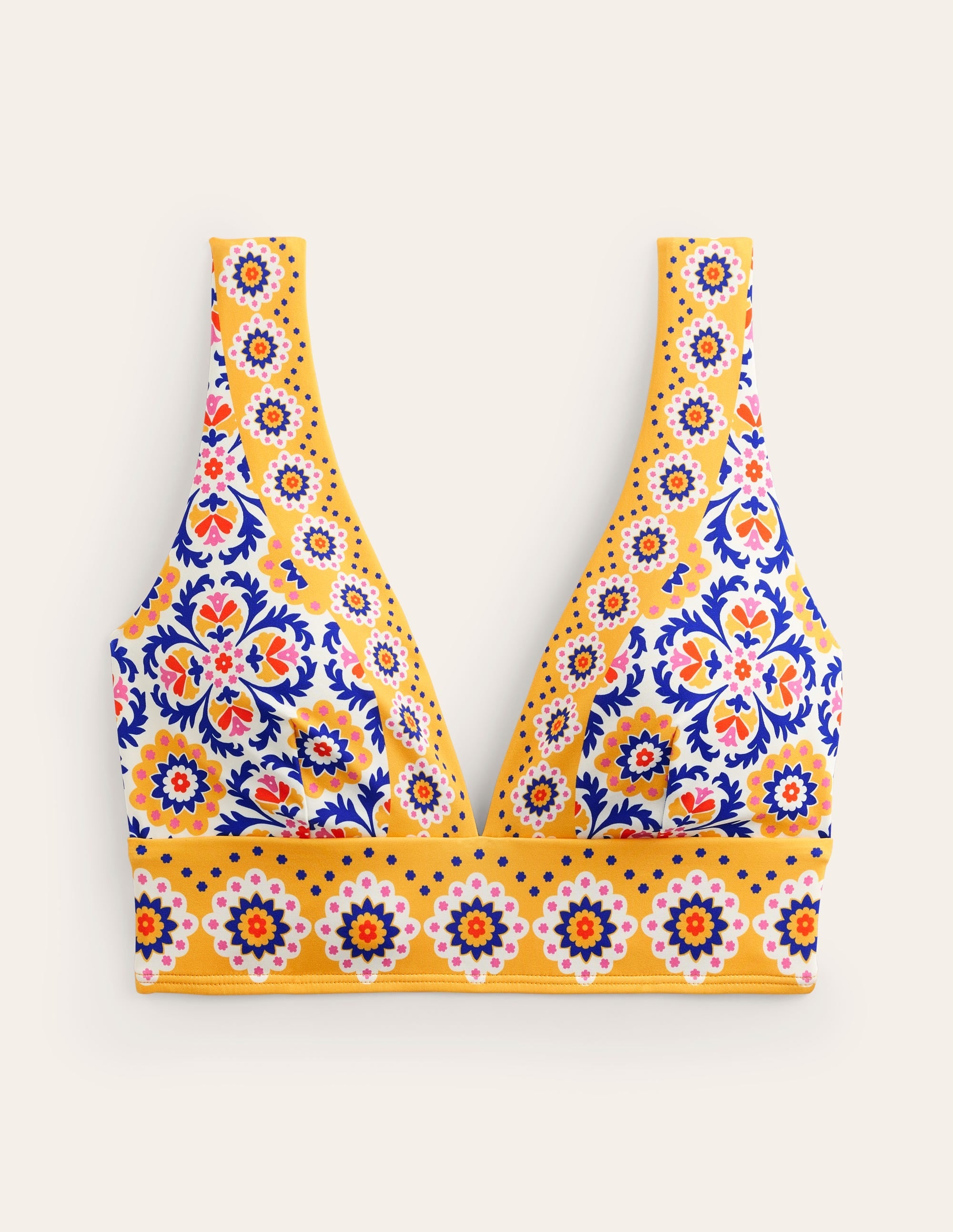 Porto Bikini Top-Artisan Gold, Mosaic Tile - Image 6