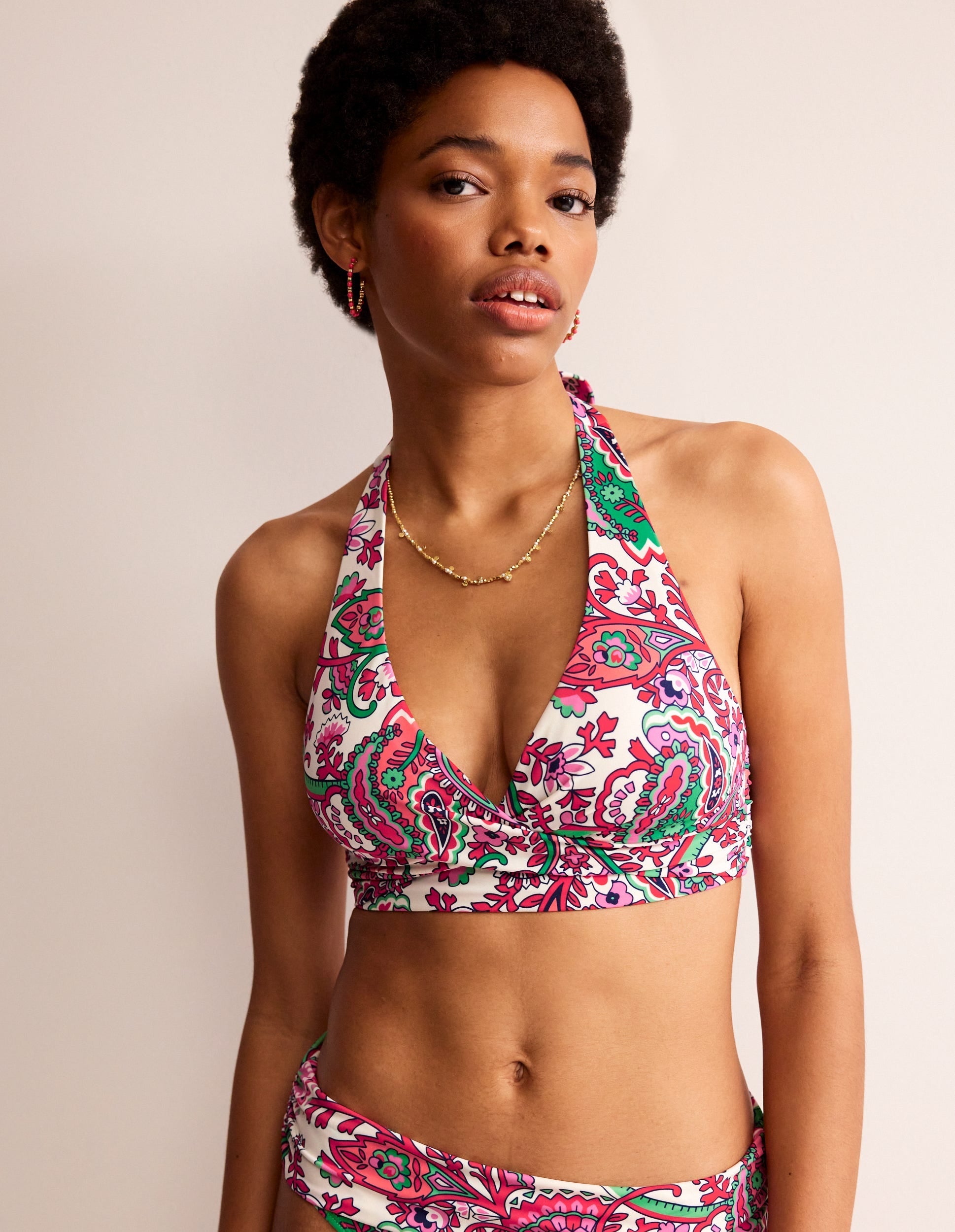Levanzo Halter Bikini Top-Multi, Fantastical - Image 1