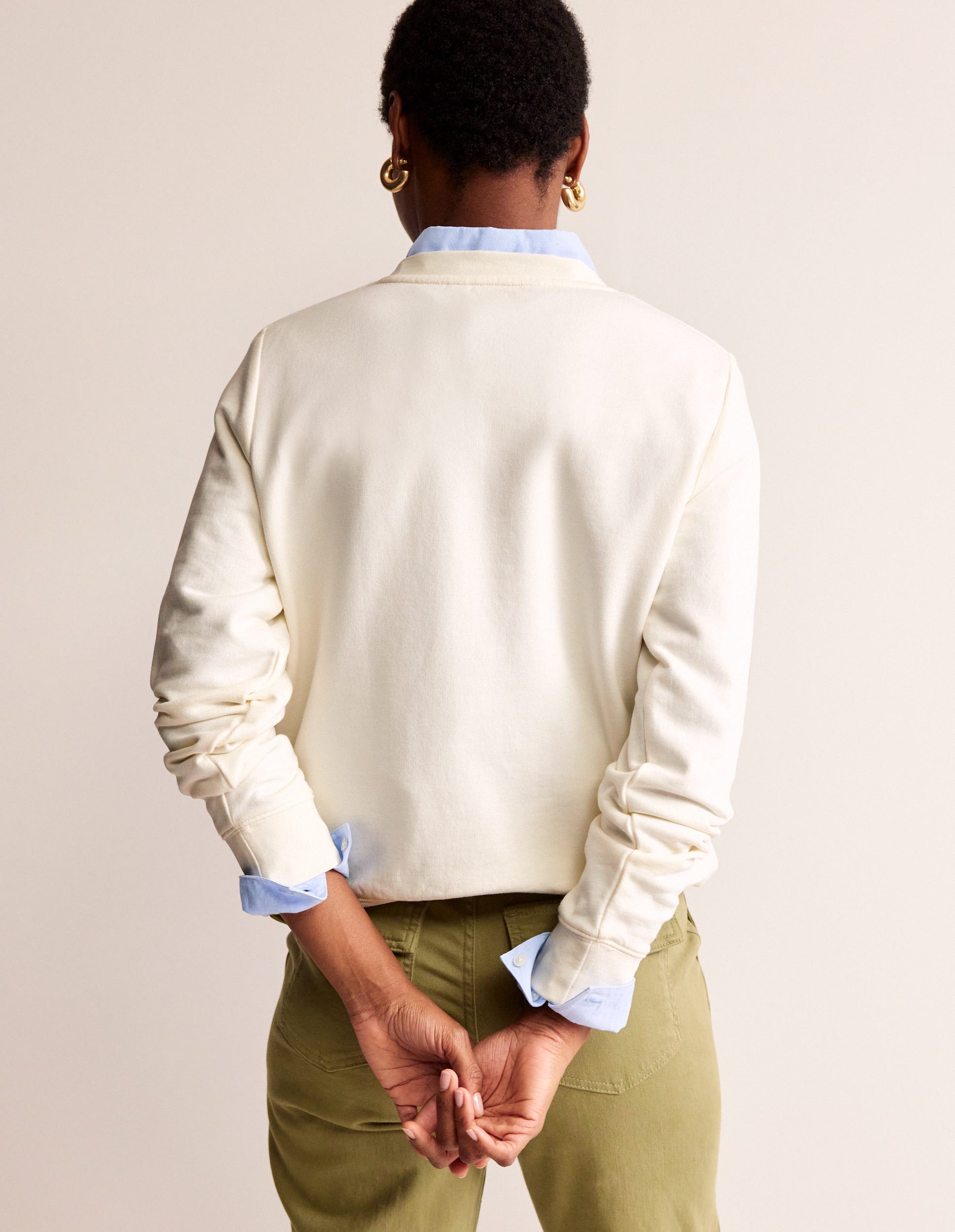 Hannah Embroidered Sweatshirt-Ivory, Embroidered Toucan-3