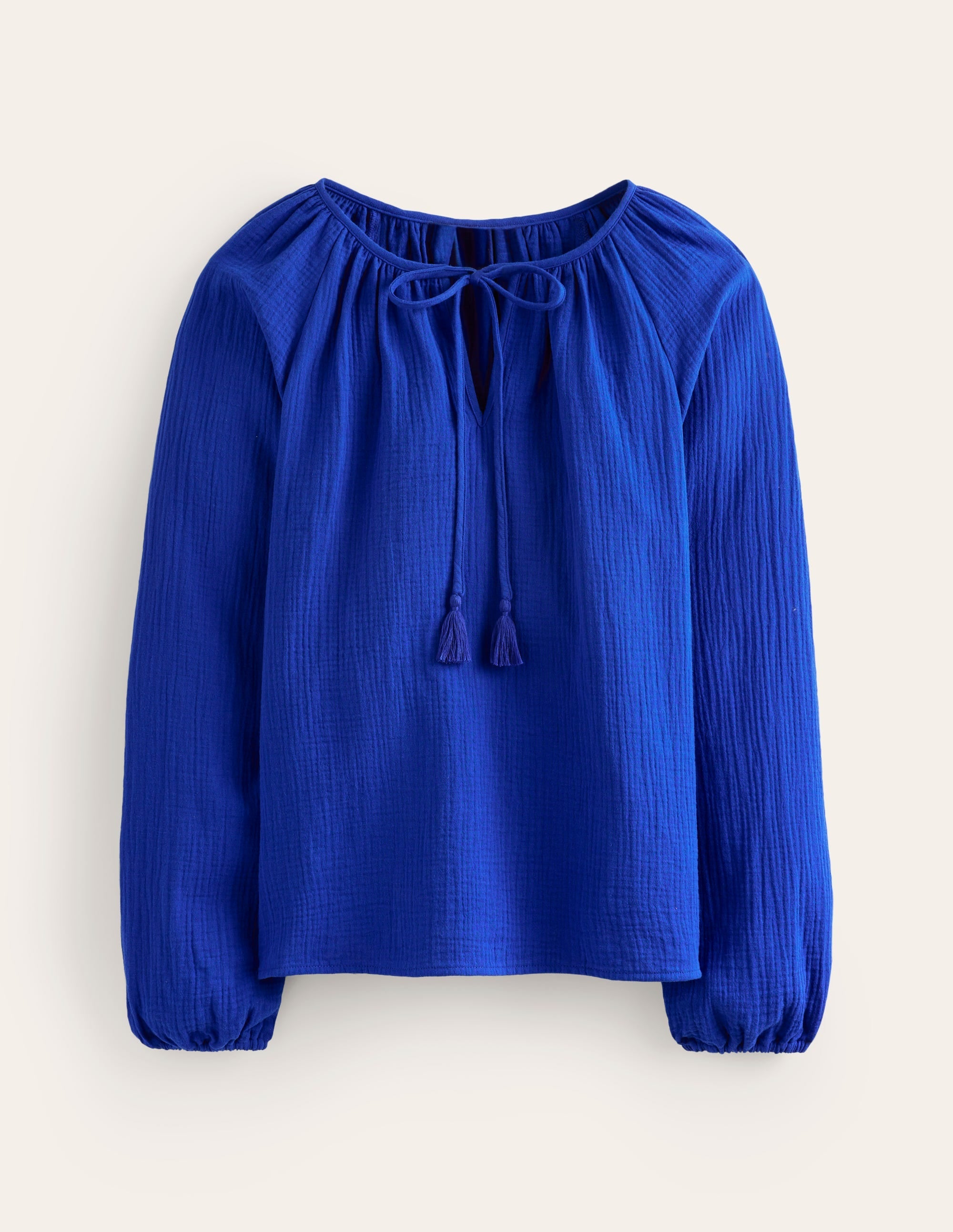 Doublecloth Blouson Sleeve Top-Surf the Web - Image 6