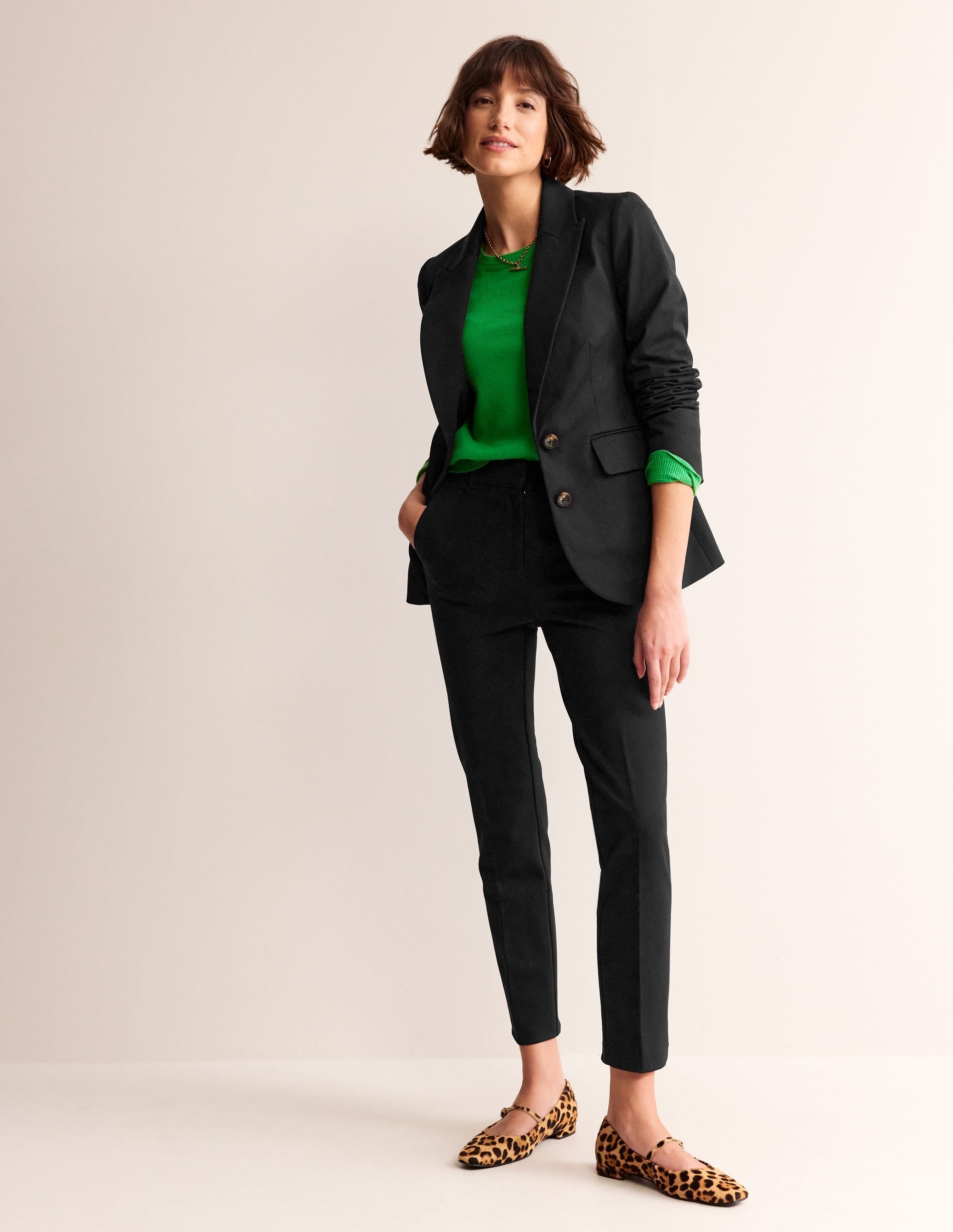 Marylebone Bi-stretch Blazer-Black - Image 4