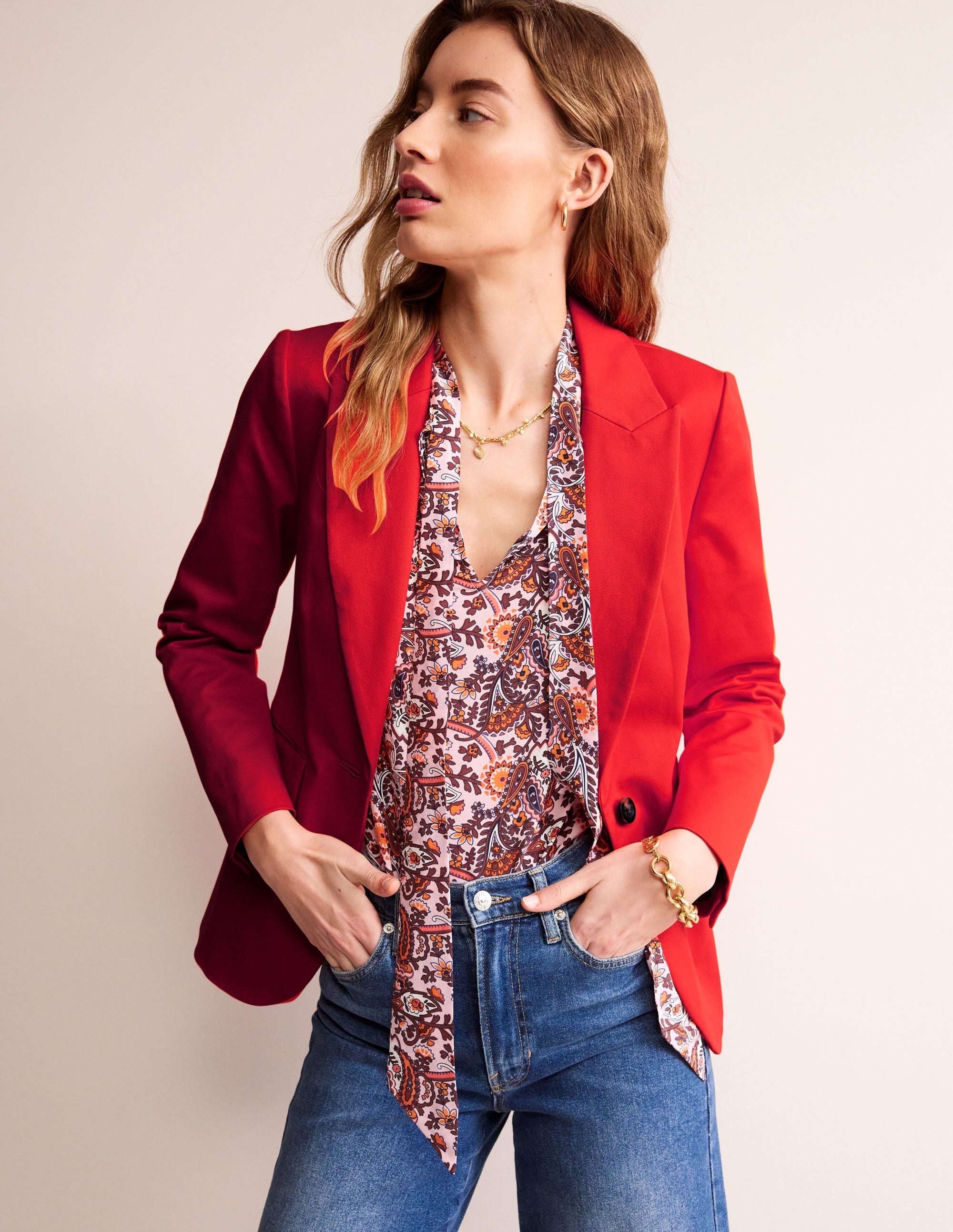 Marylebone Bi-stretch Blazer-Fiesta - Image 4