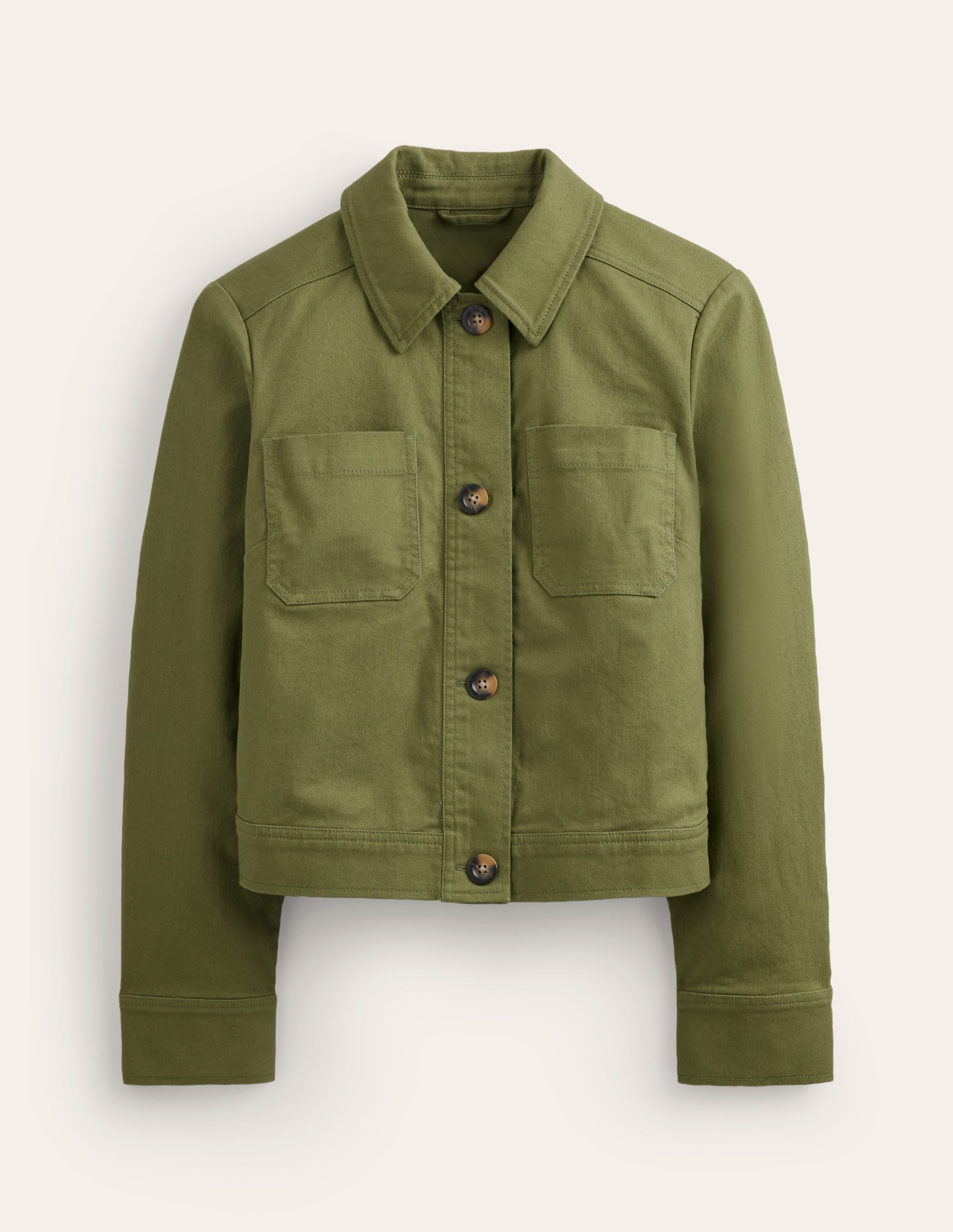 Casual Crop Jacket-Spruce - Image 6