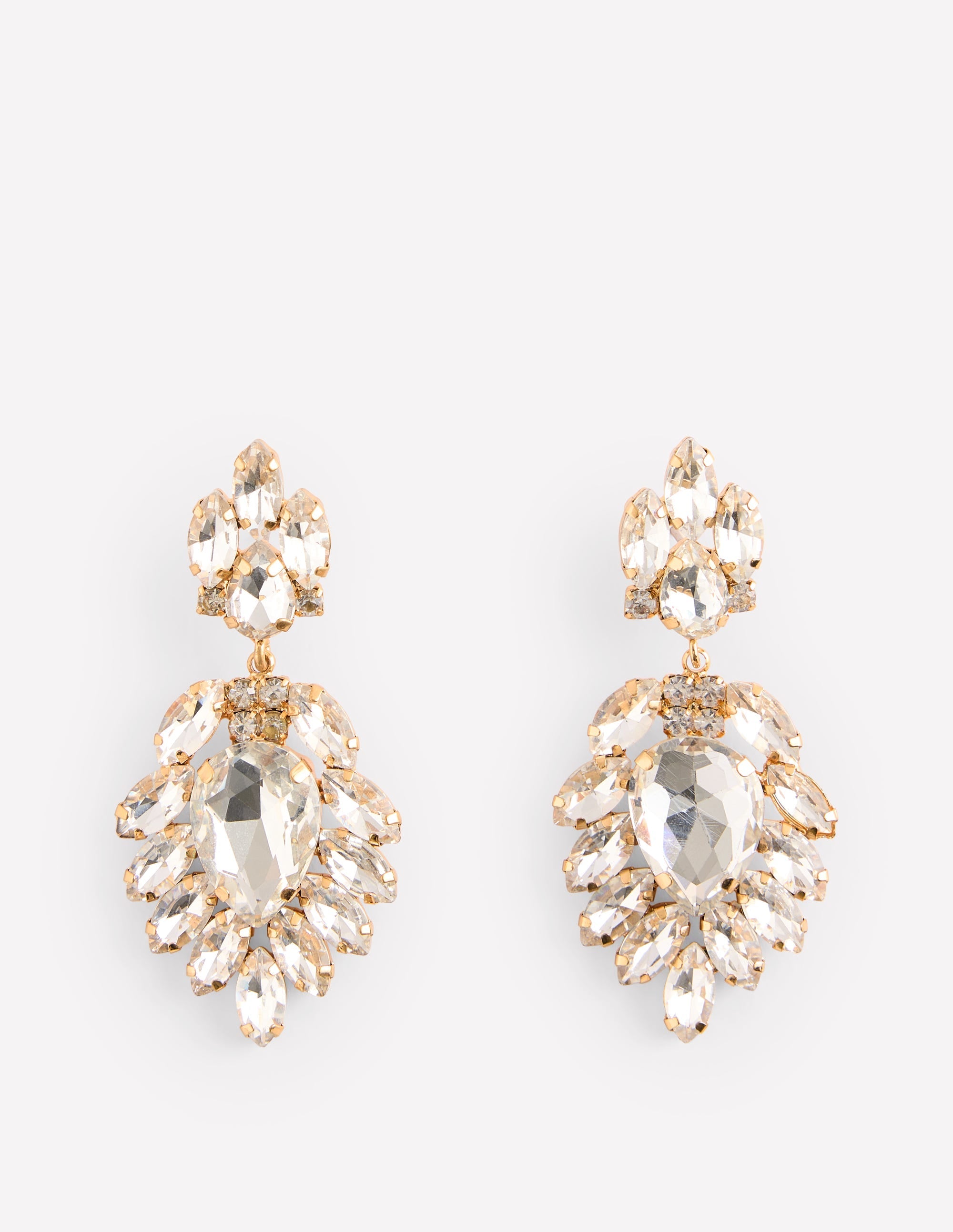 Cluster Jewel Earrings-Silver - Image 2