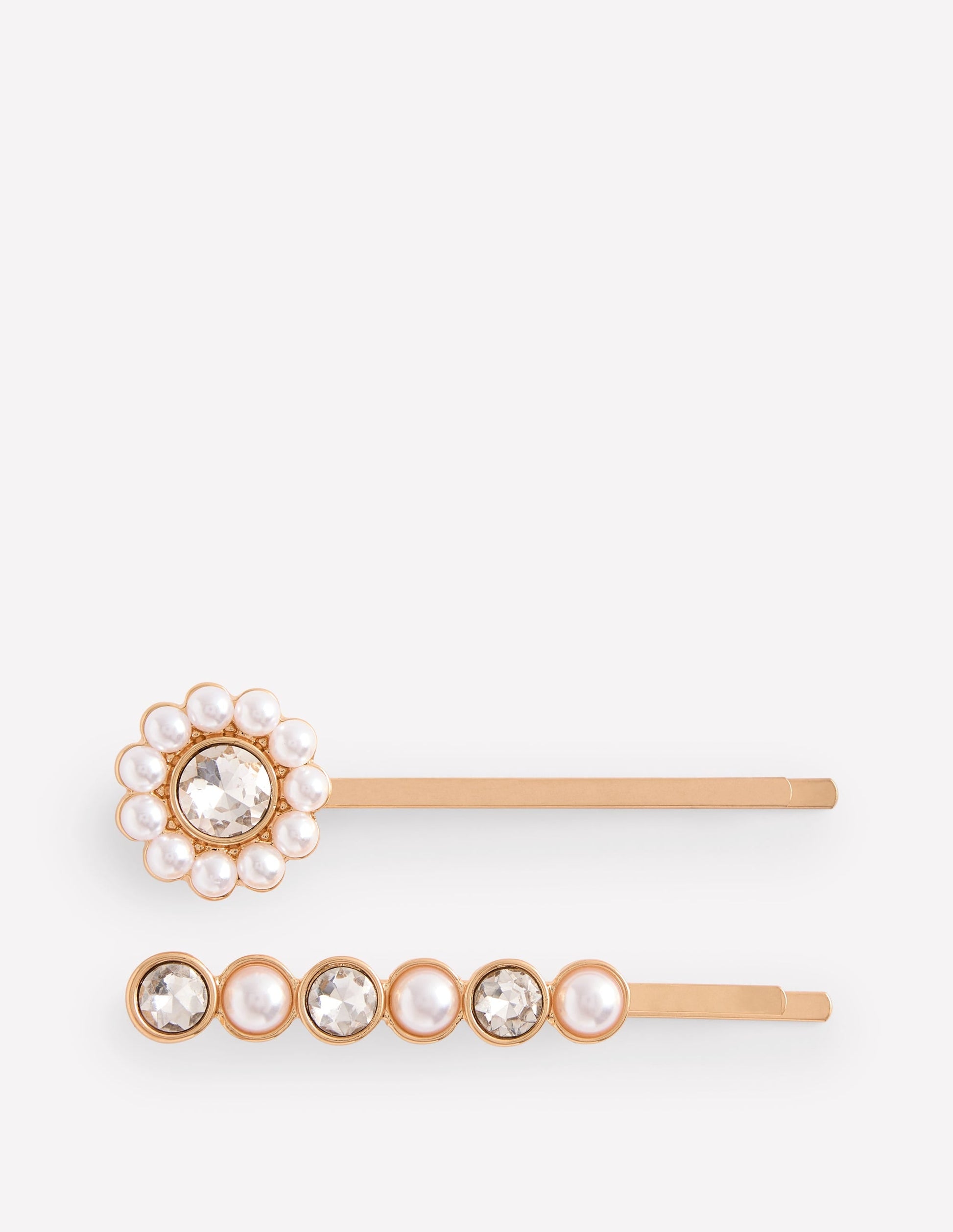 Faux Pearl Hair Slide Set-Faux Pearl-2