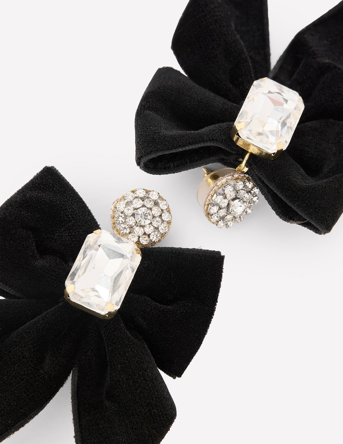Novelty Bow Earrings-Black-4