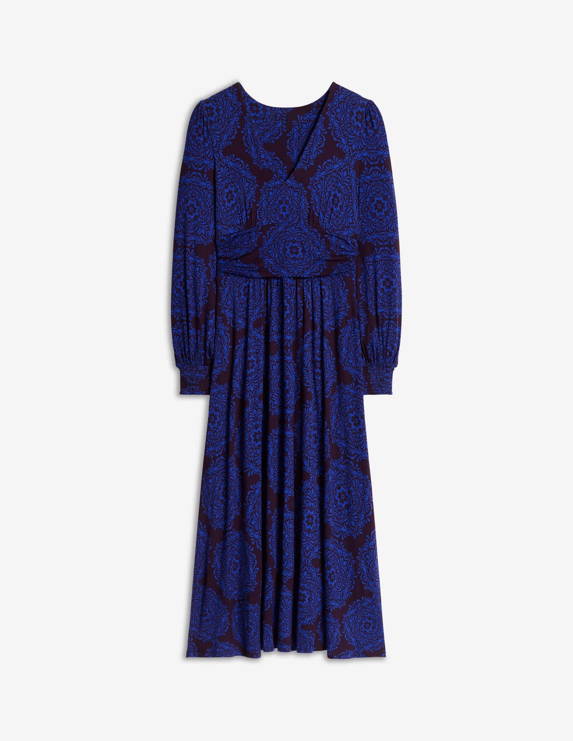 Daphne Jersey Maxi Dress-Purple, Mosaic Cascade-5