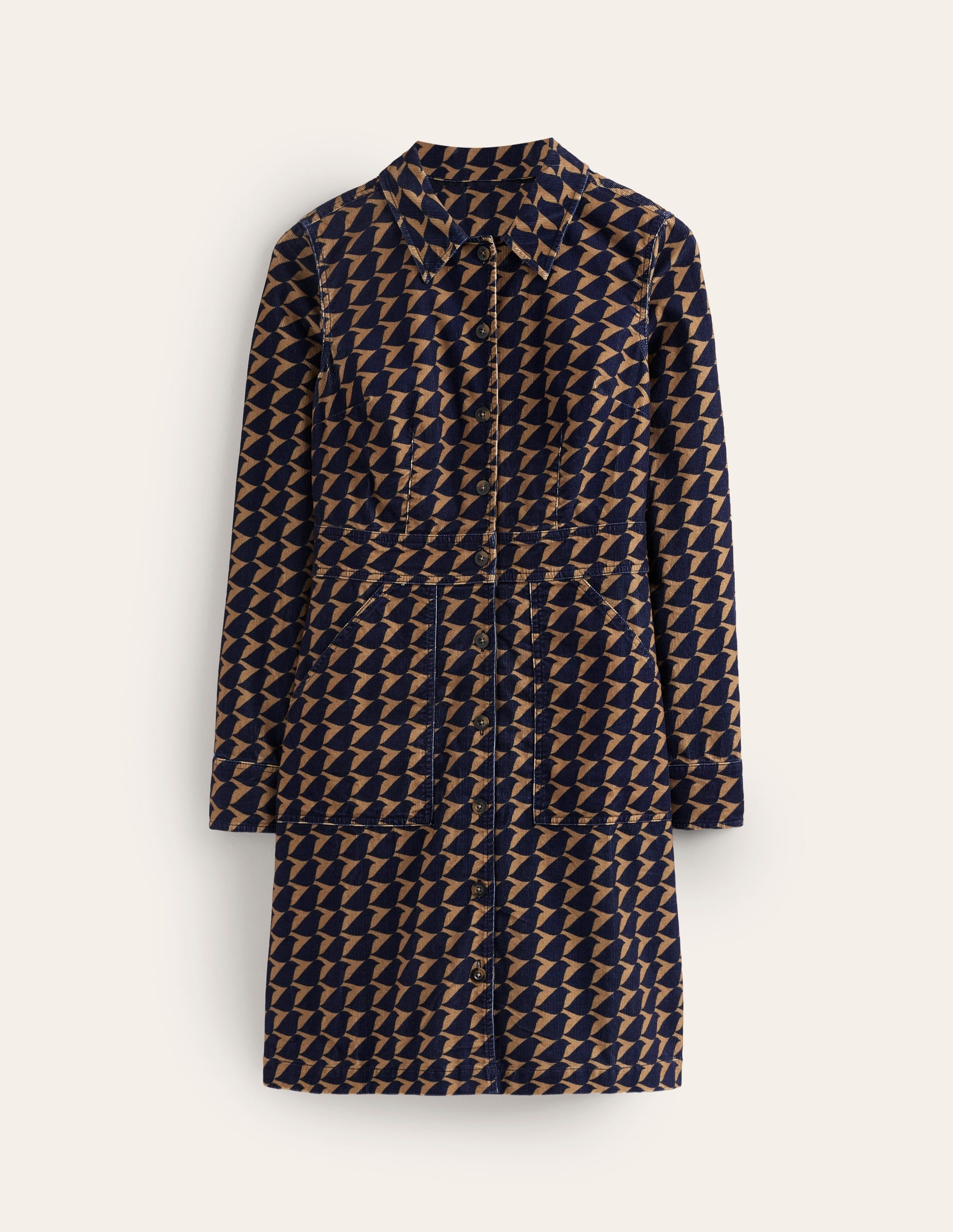 Flora Cord Shirt Dress-Rubber, Birdie - Image 5