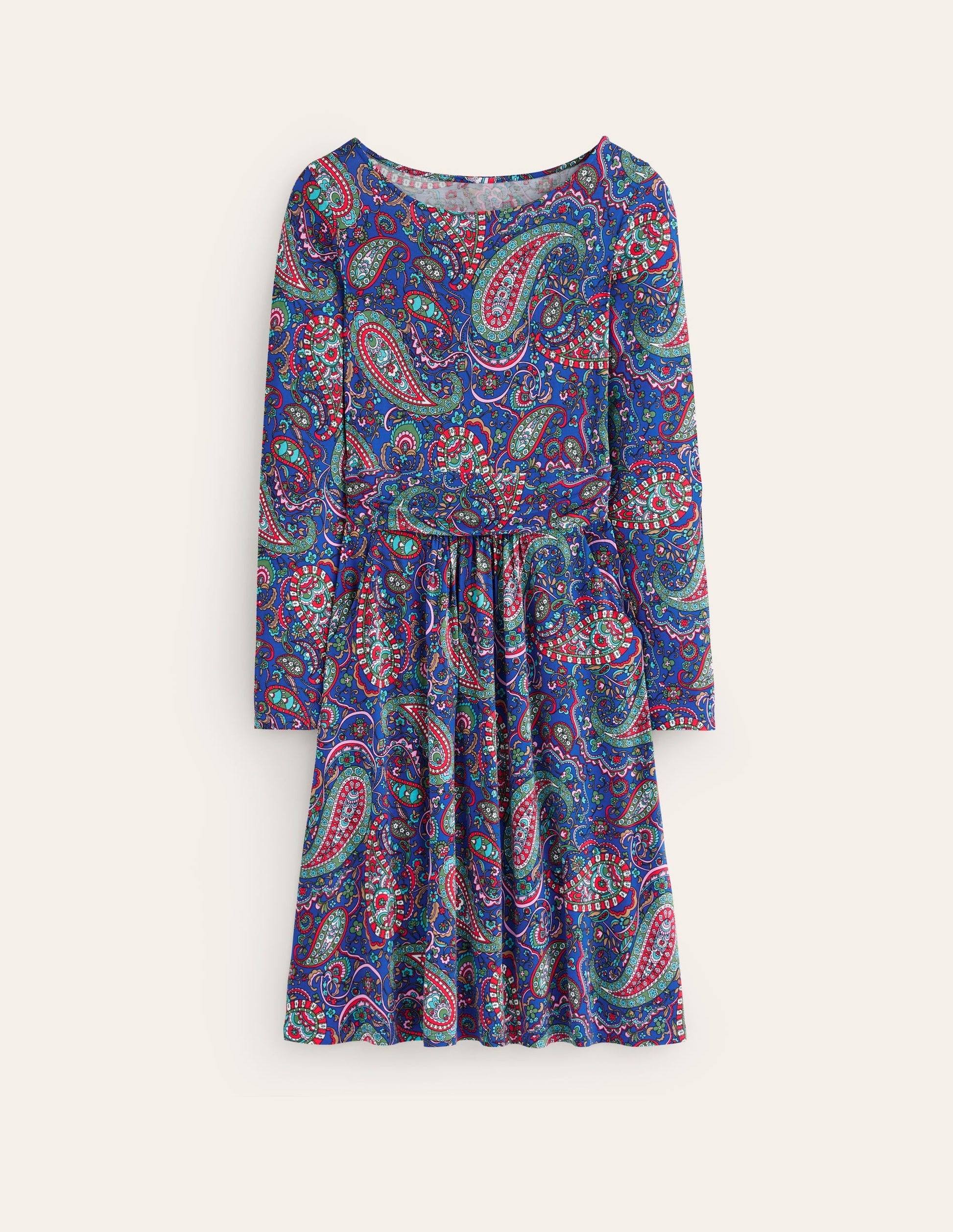 Amelie Long Sleeve Dress-Blue Jay, Paisley Paradise-5