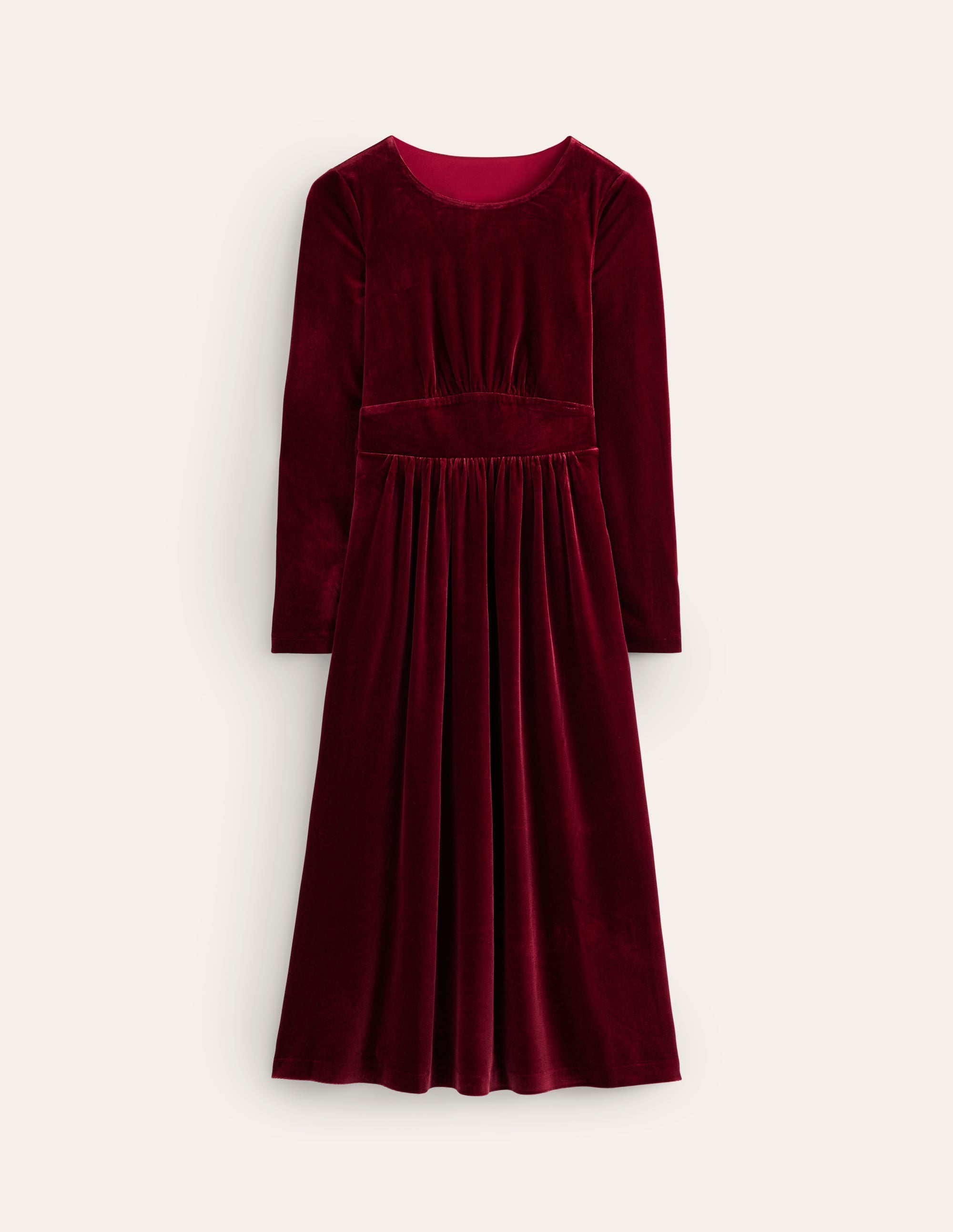 Thea Velvet Midi Dress-Cabernet - Image 6