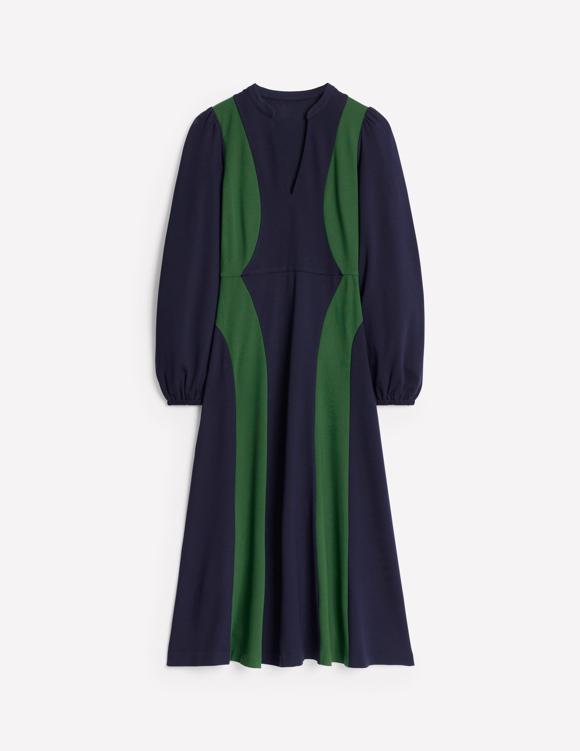 Notch Abstract Ponte Dress-Navy, Glade - Image 6