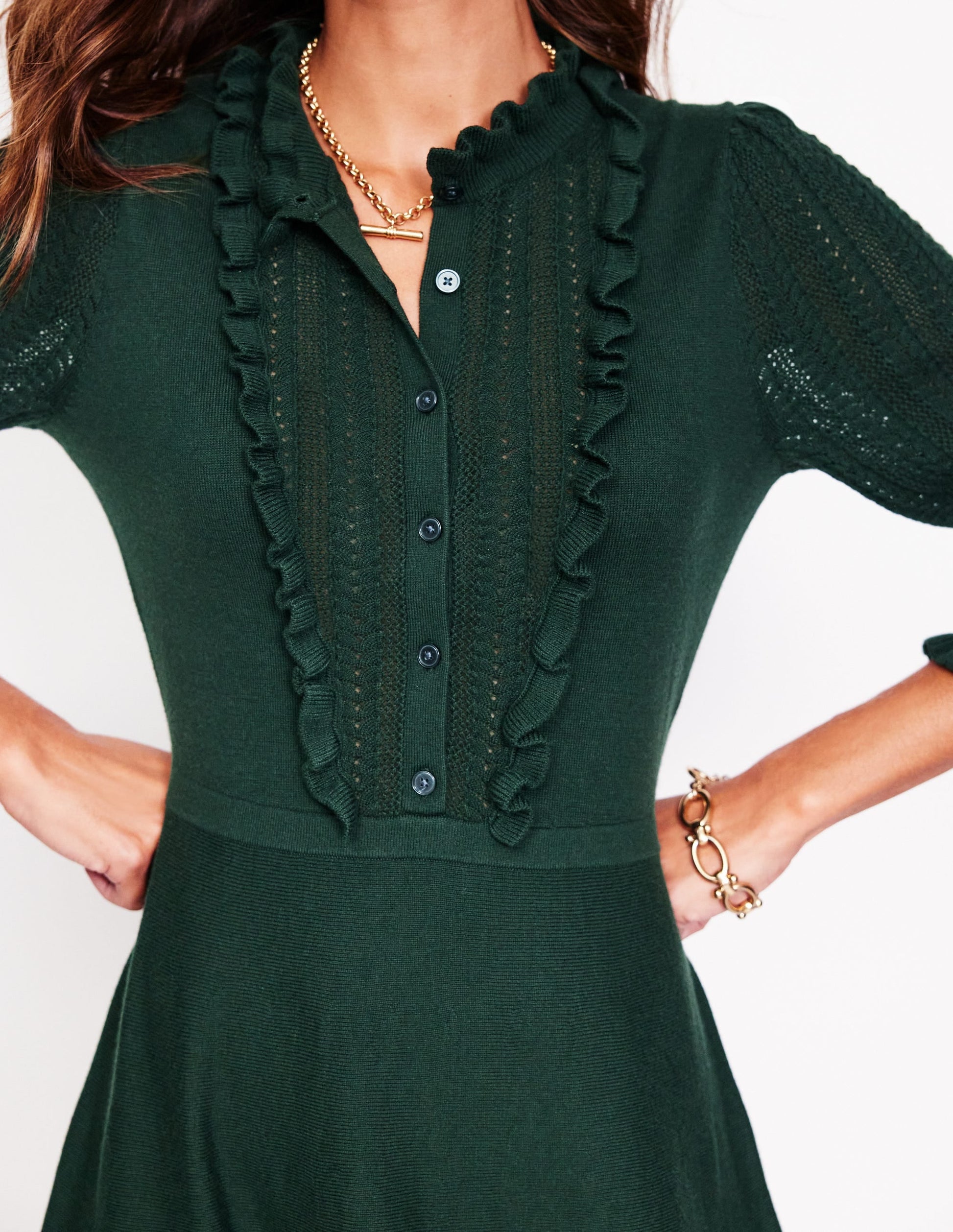 Winifred Frilled Knitted Dress-Glade-2