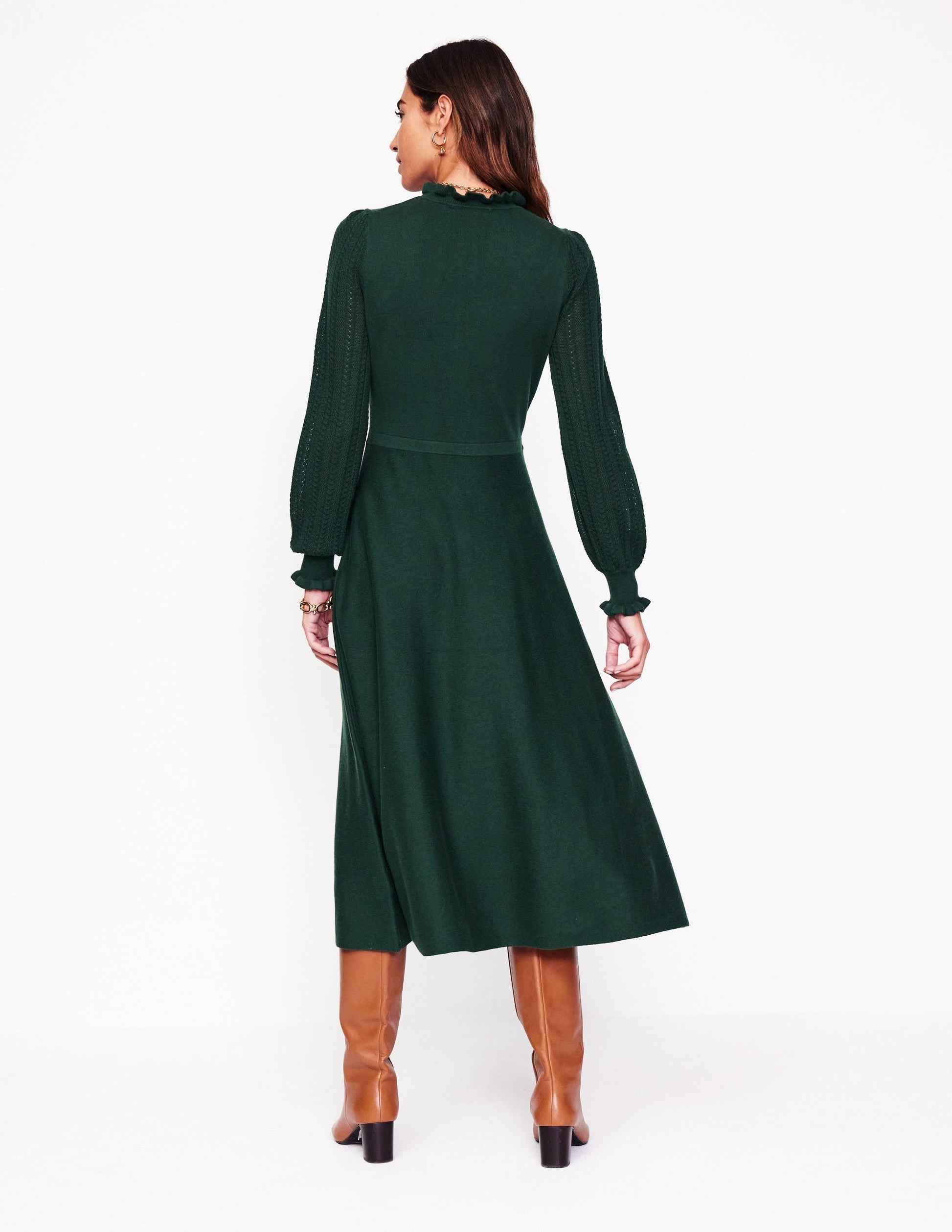 Winifred Frilled Knitted Dress-Glade-3
