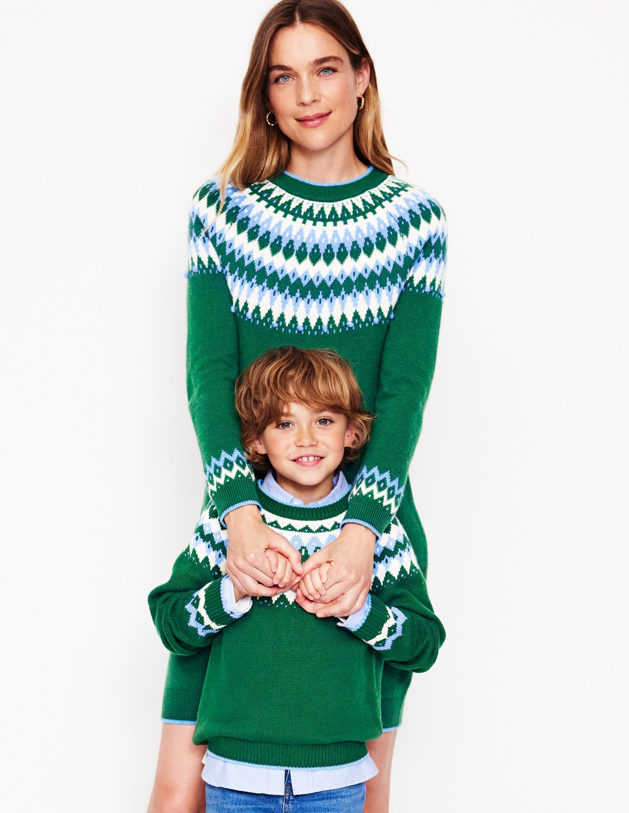 Eleanor Fair Isle Dress-Pine, Fair Isle - Image 6