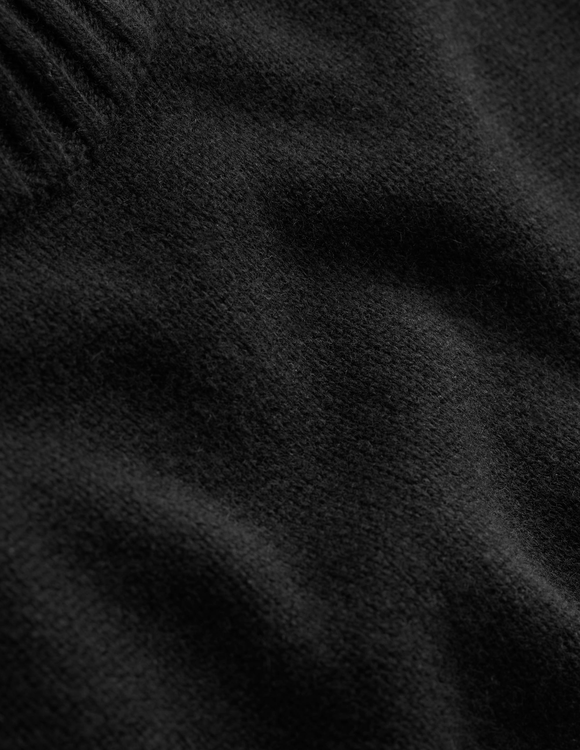 Chunky Cashmere Crew Neck Tank-Black - Image 6
