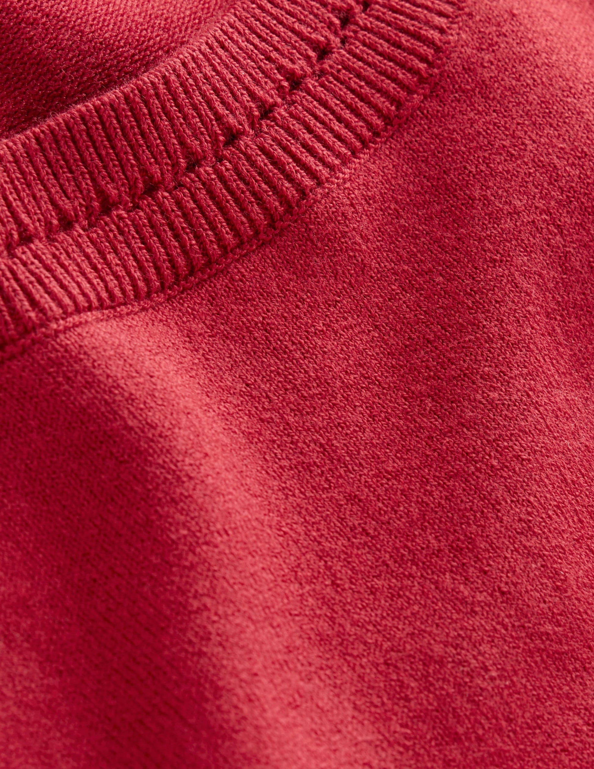Catriona Cotton Crew Jumper-Red Liquorice-6