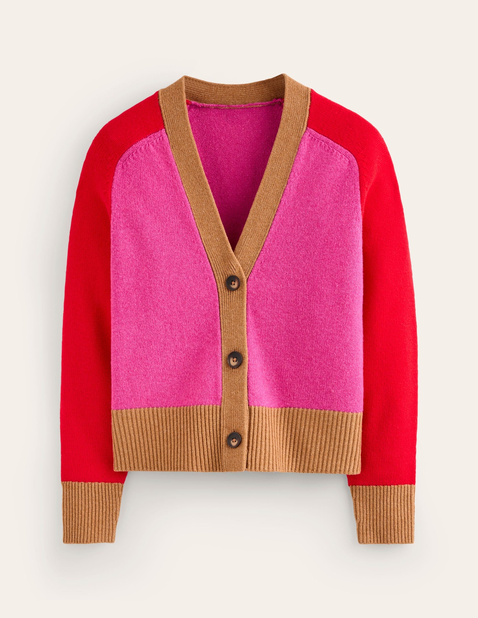 Olivia Merino Cardigan-Party Pink-8
