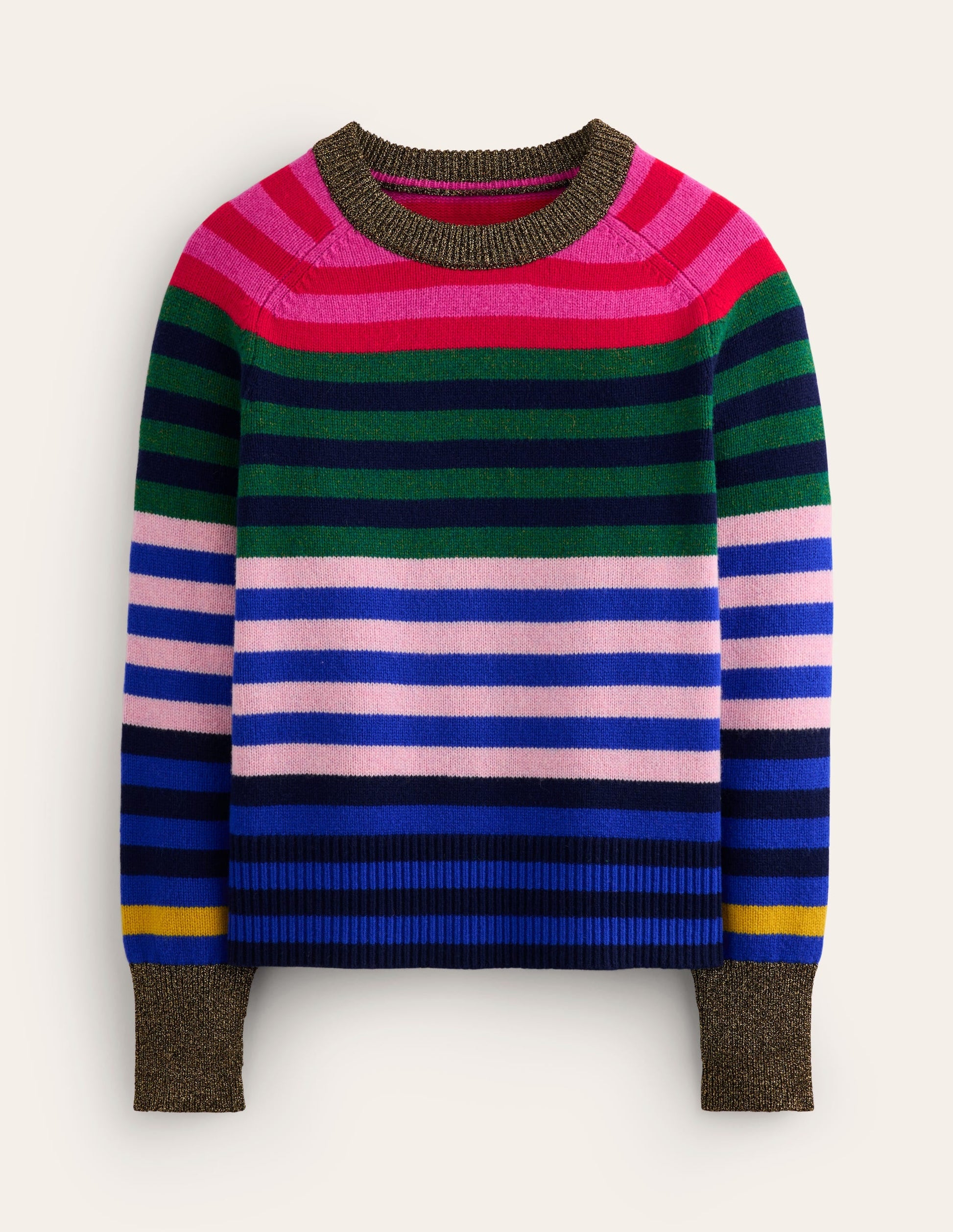 Olivia Merino Jumper-Multi, Rainbow Stripe-8