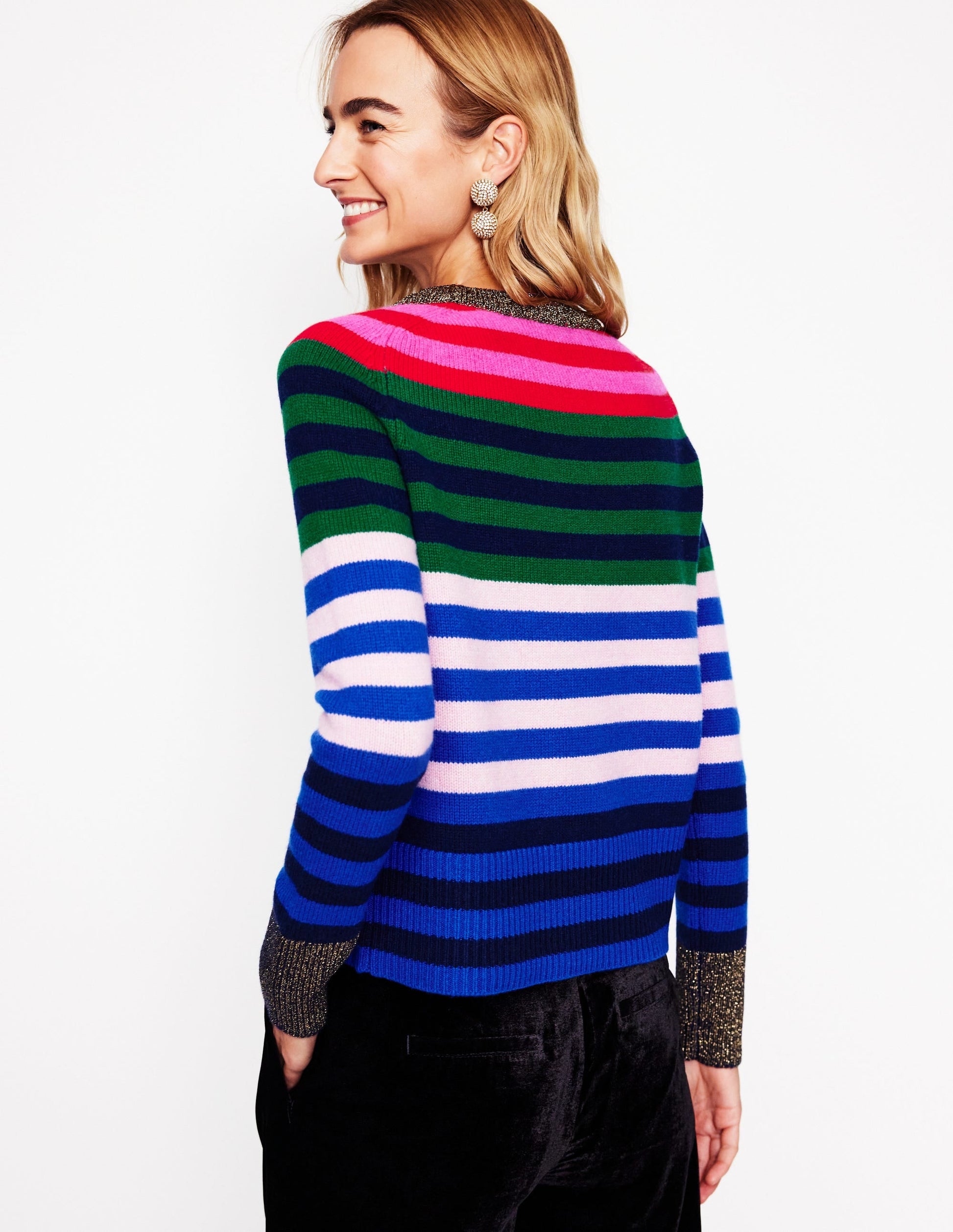 Olivia Merino Jumper-Multi, Rainbow Stripe-3
