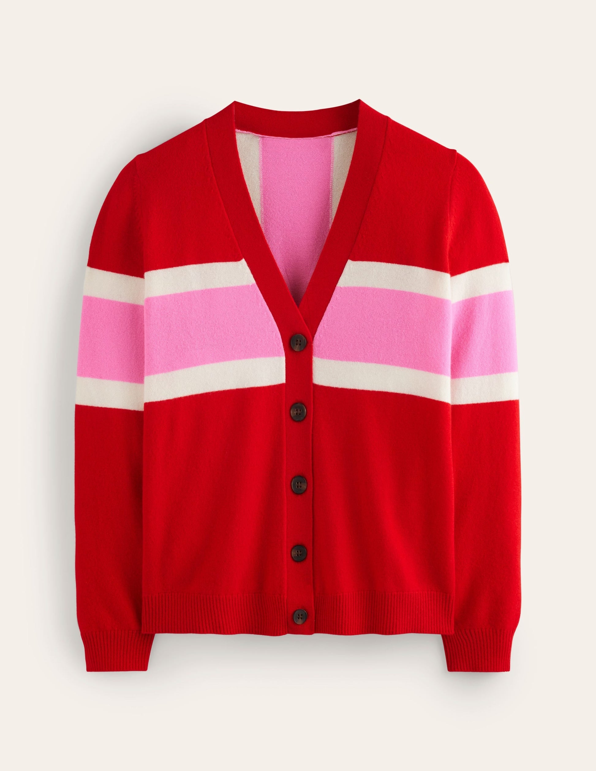 Marianne Cashmere Cardigan-Cherry Blossom Pink Union Jack-7