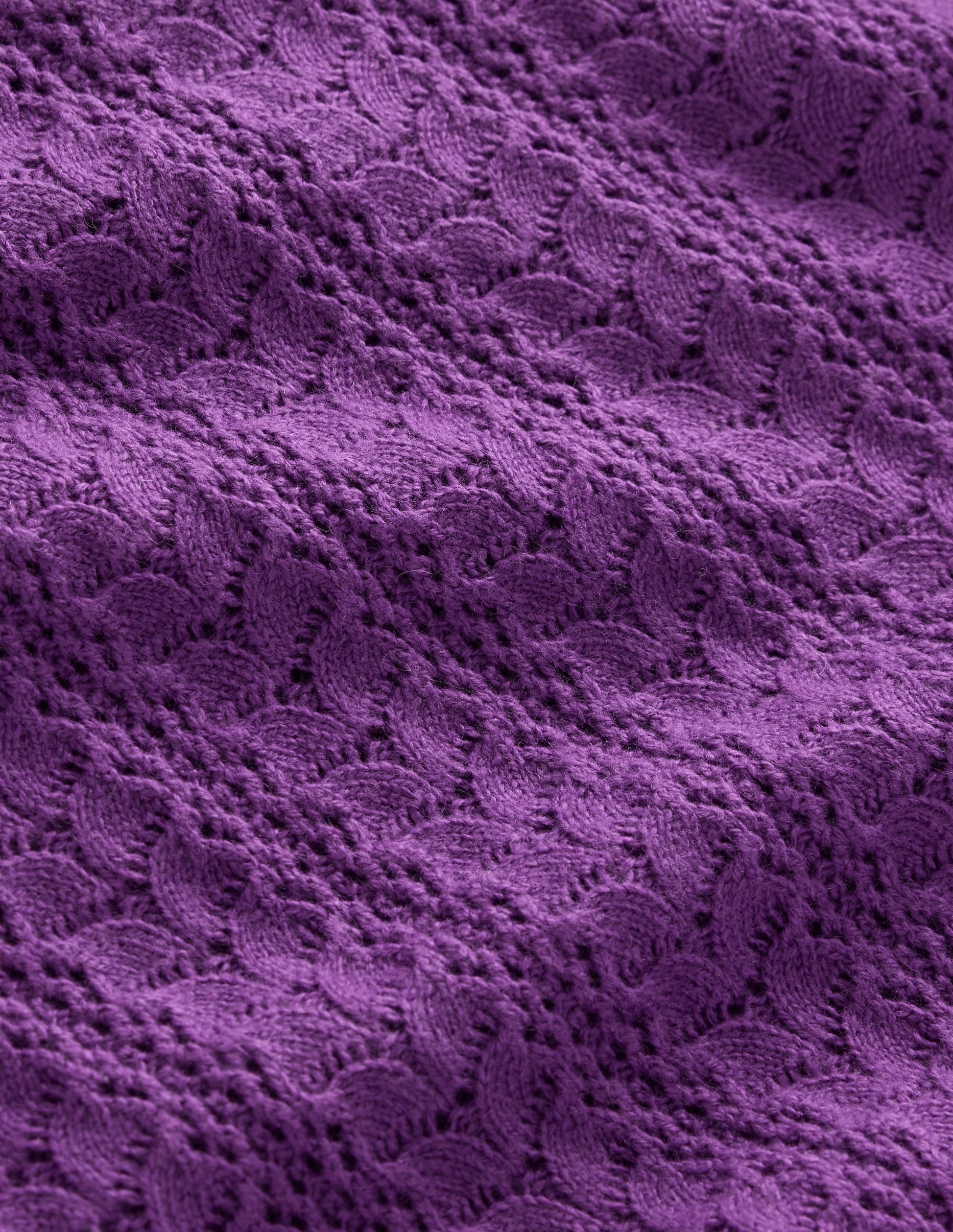 Tia Pointelle Frilled Jumper-Ameythyst Purple-7