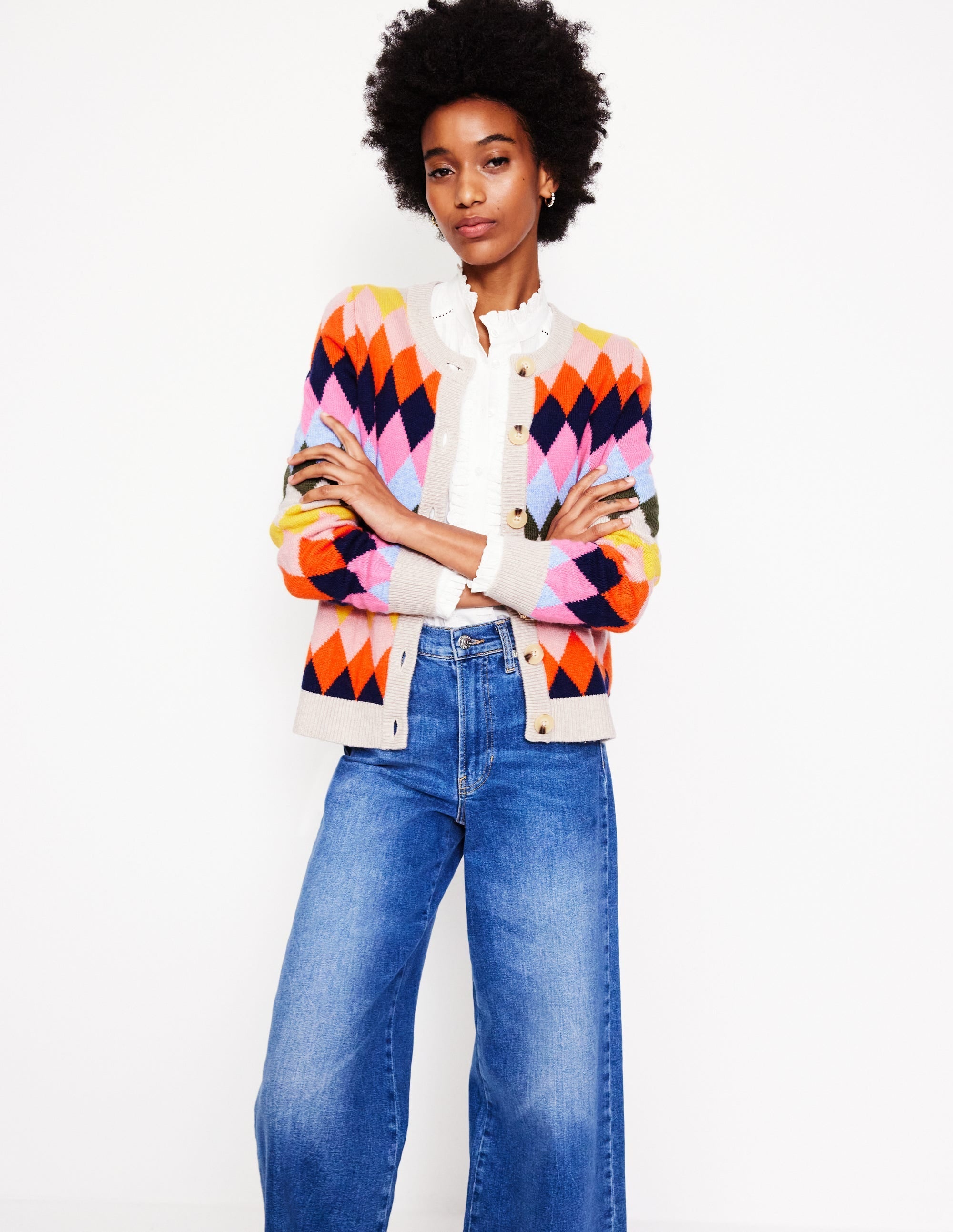 Patterned Cardigan-Multi - Image 1