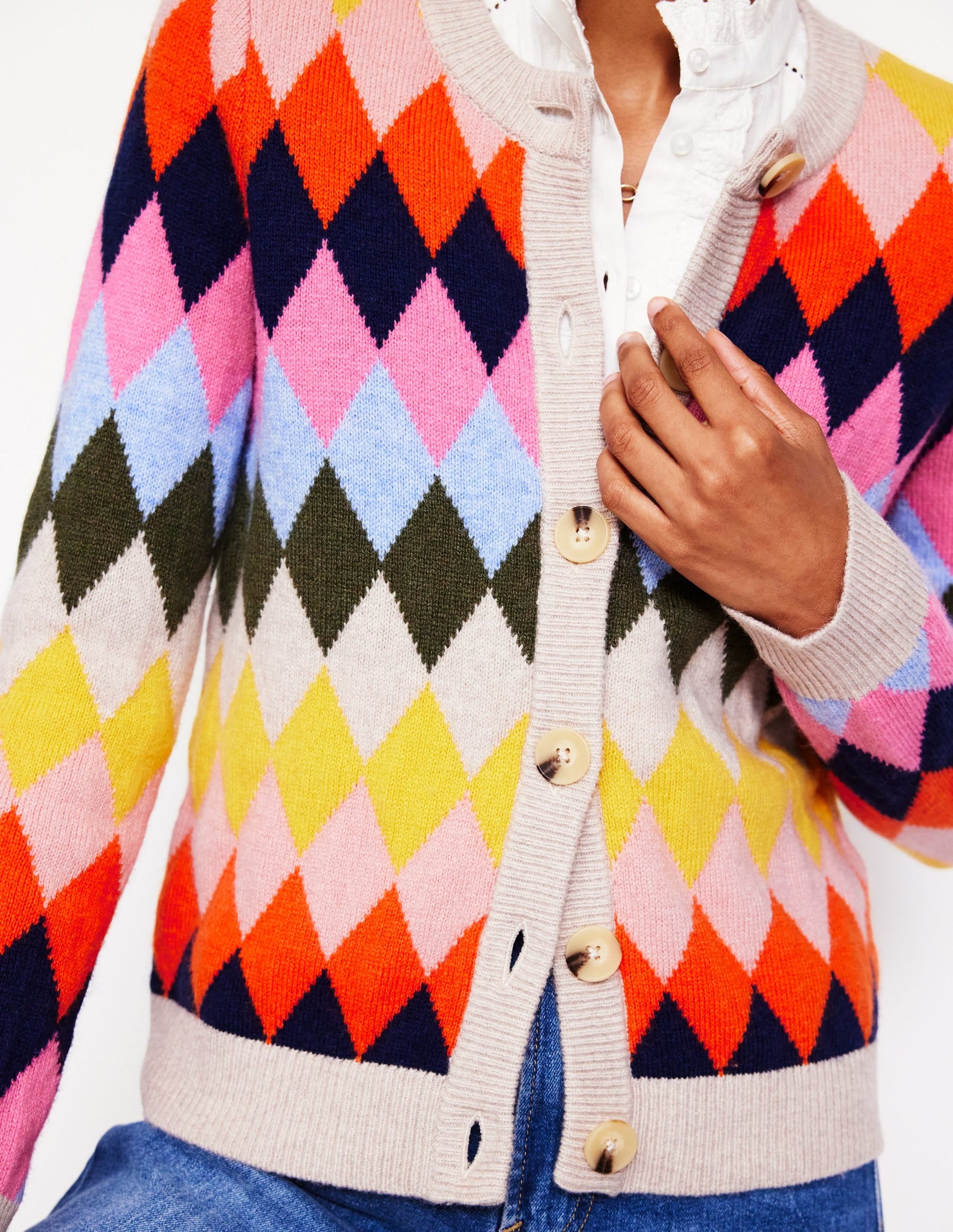Patterned Cardigan-Multi-2
