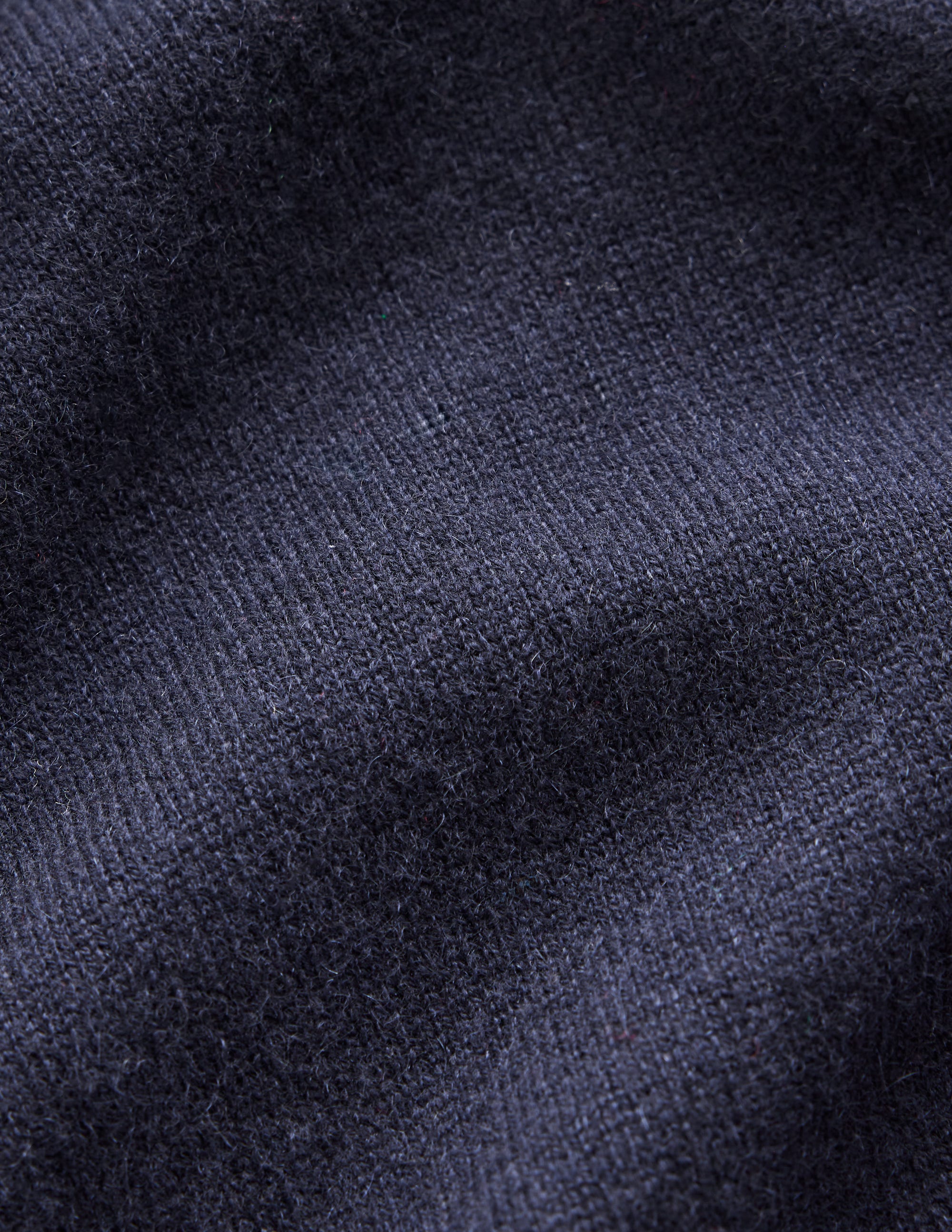 Eva Cashmere Roll Neck Jumper-Navy - Image 6