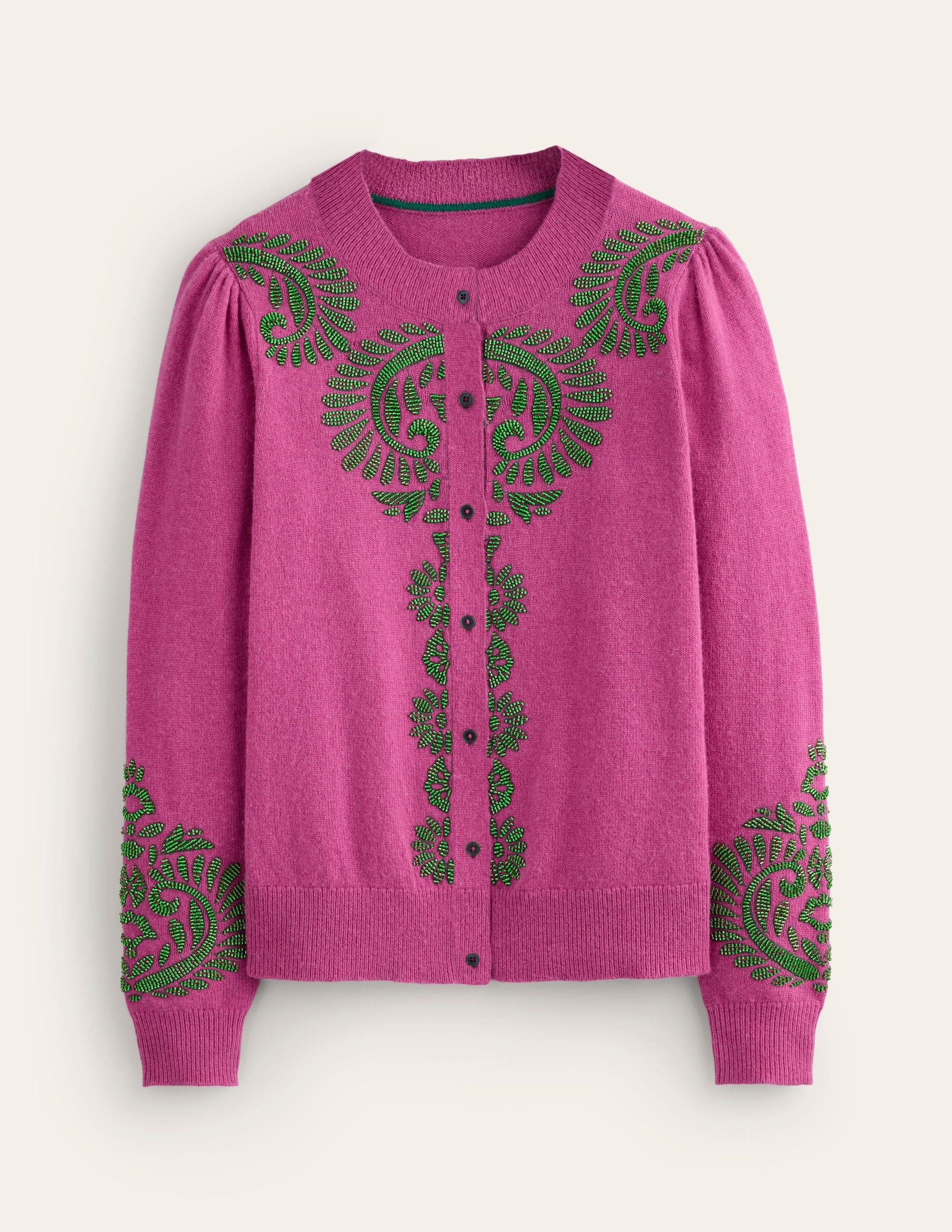 Fenella Embellished Cardigan-Party Pink-8