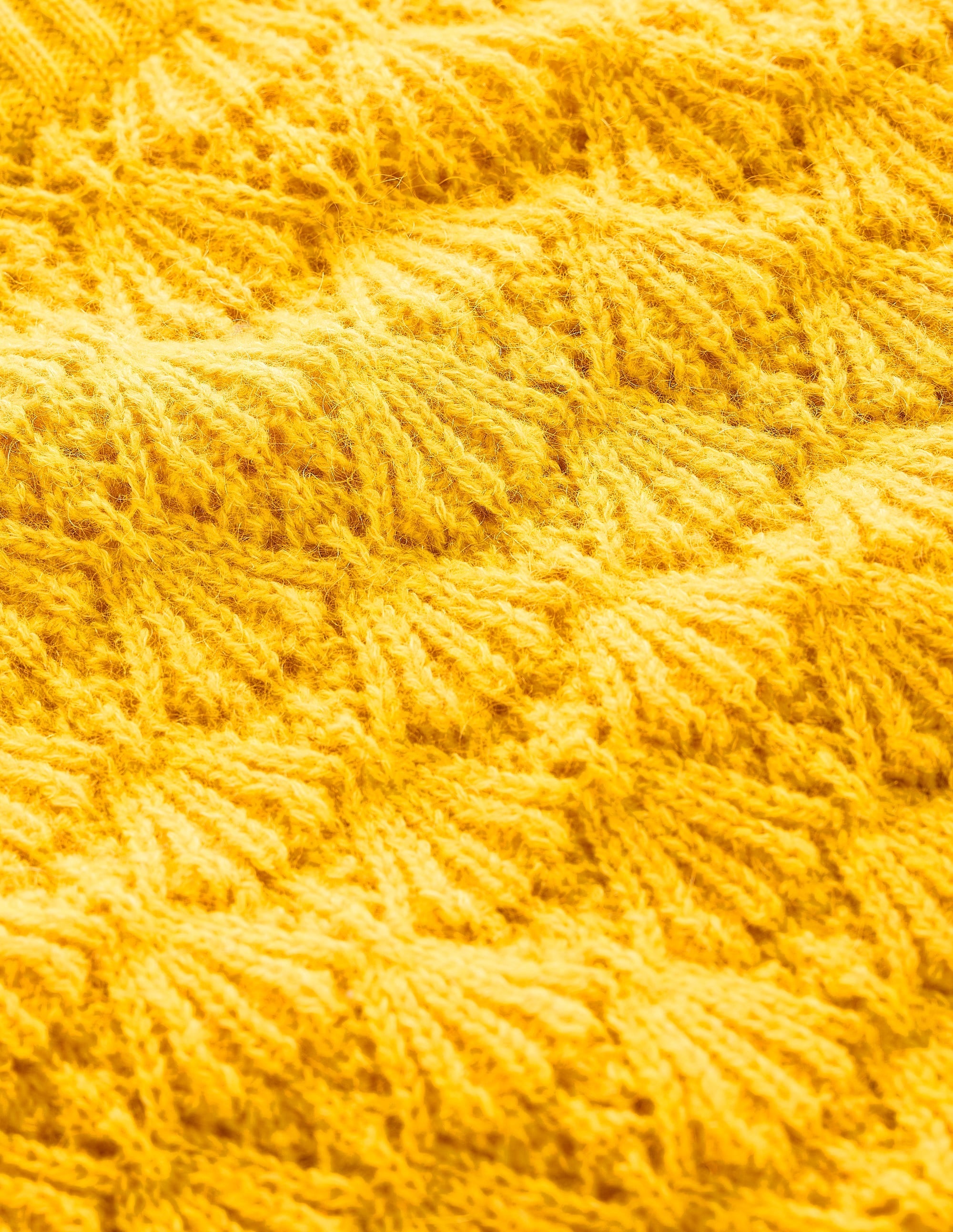 Chunky Pointelle Jumper-Pineapple Yellow - Image 7