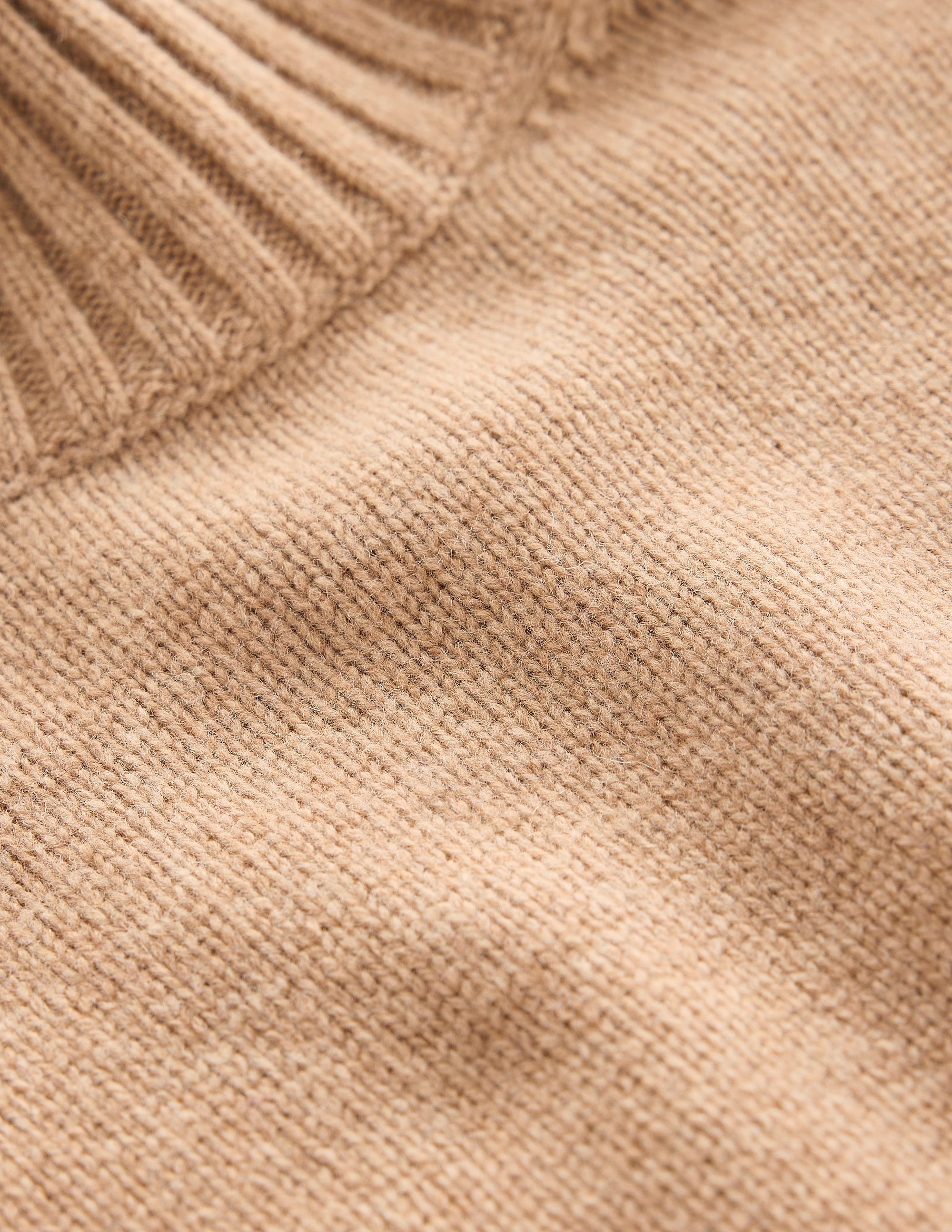 Jessica Oversized Jumper-Camel Melange, Colour Block - Image 7