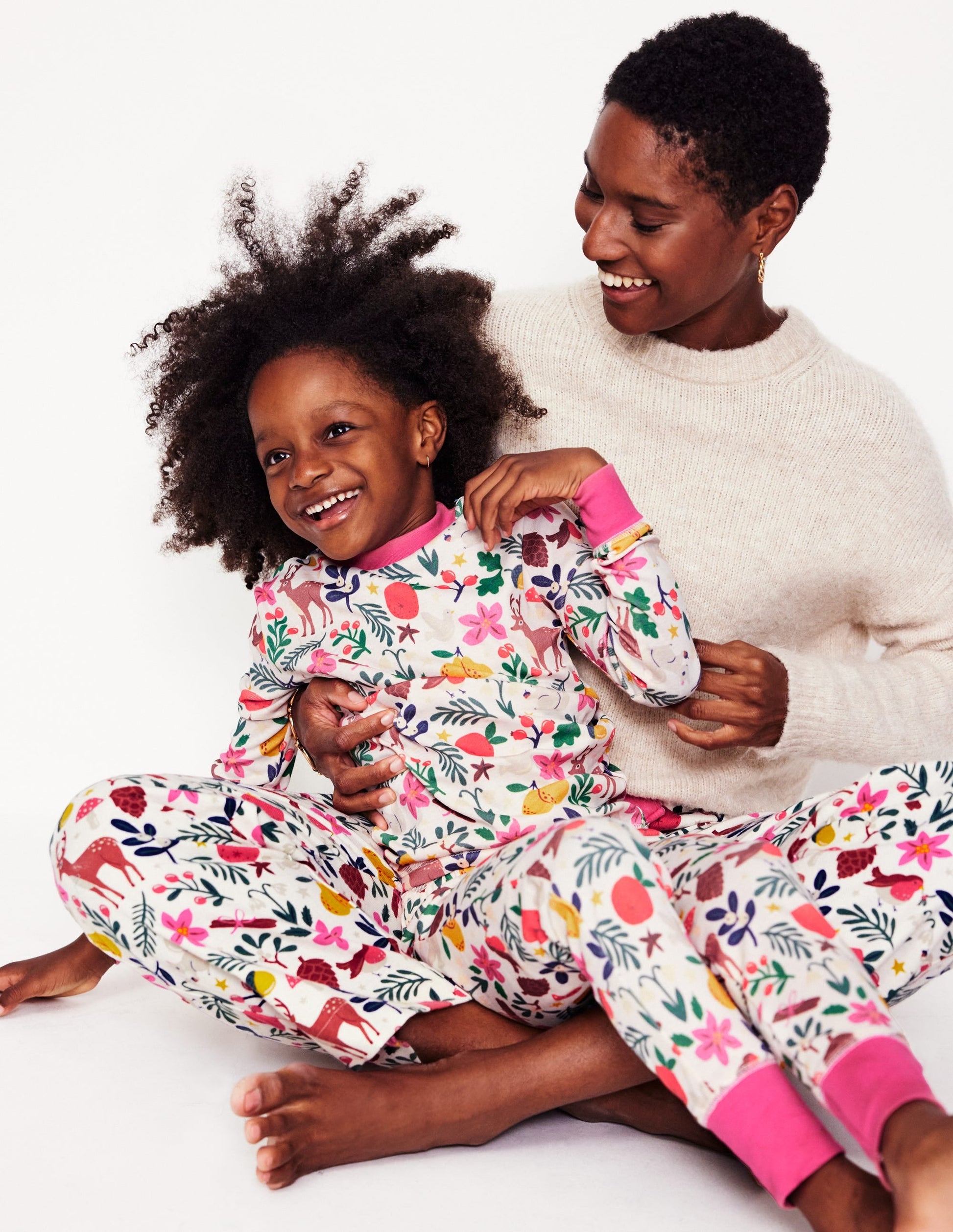 Brushed Cotton Pyjama Trouser-Woodland, Multi-5