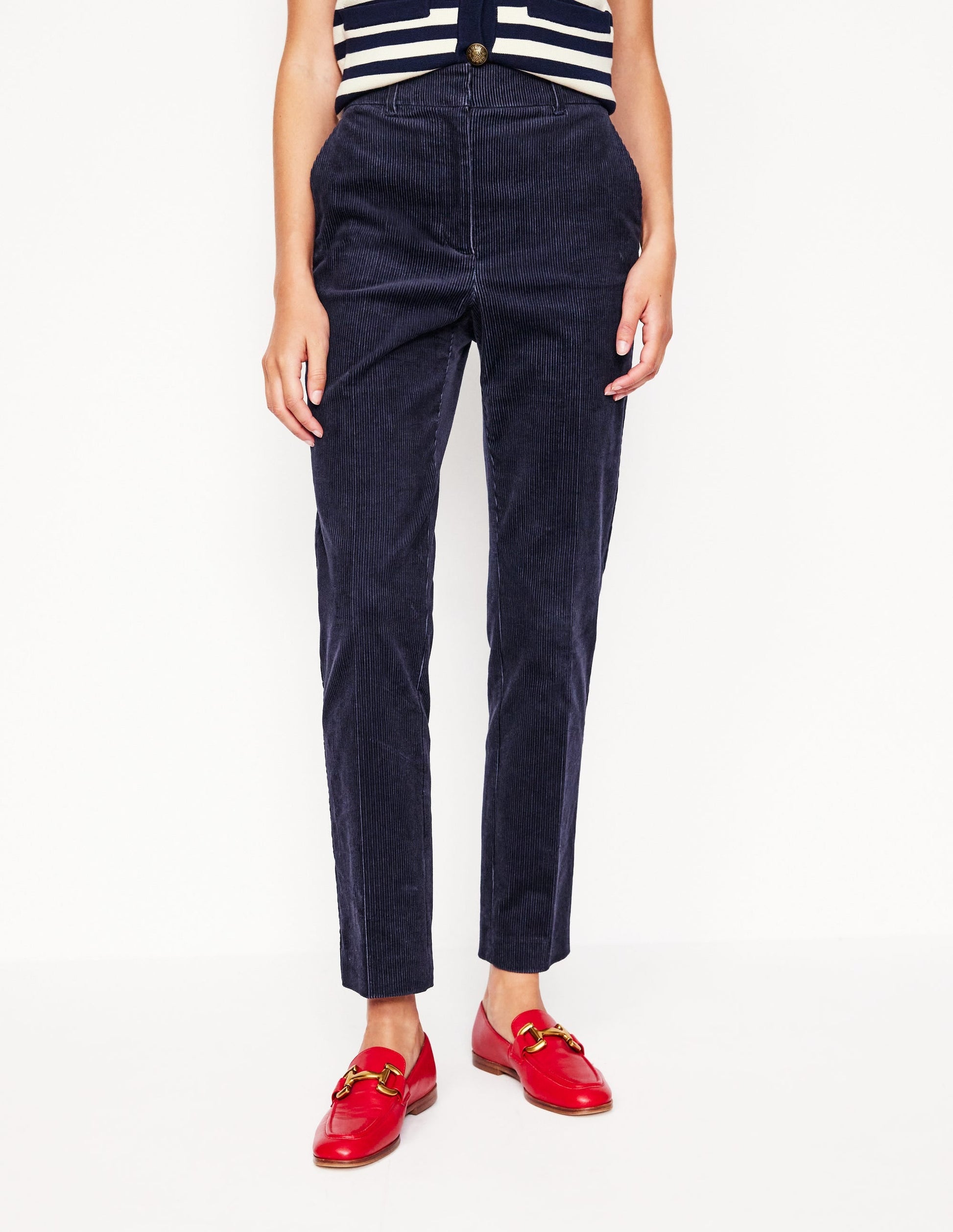 Kew Cord Trousers-Navy-4