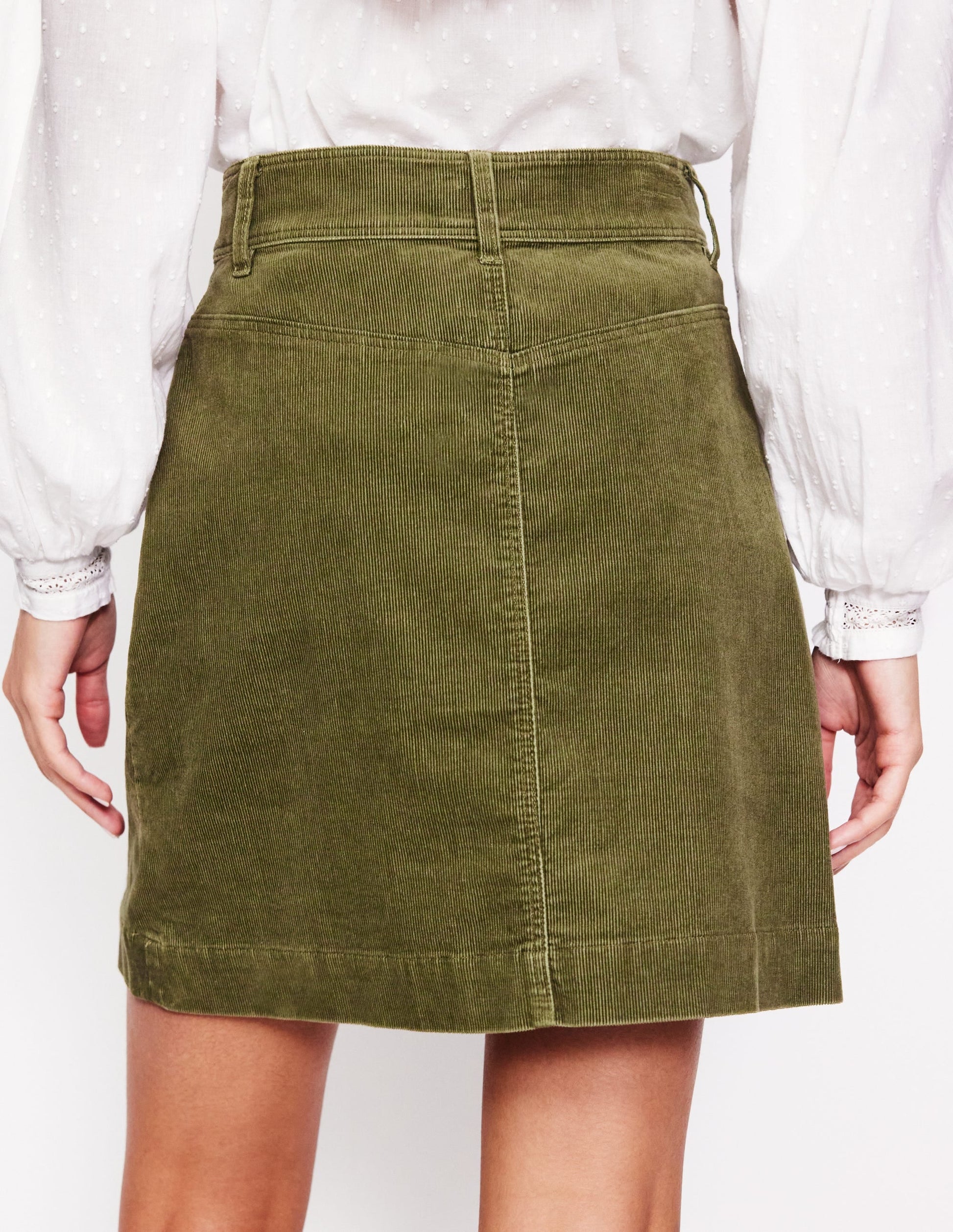 Estella Cord Skirt-Oregano-3