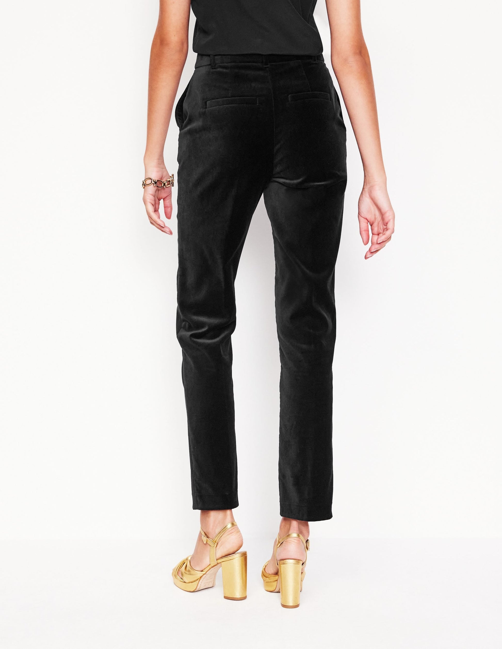 Kew Velvet Trousers-Black-3