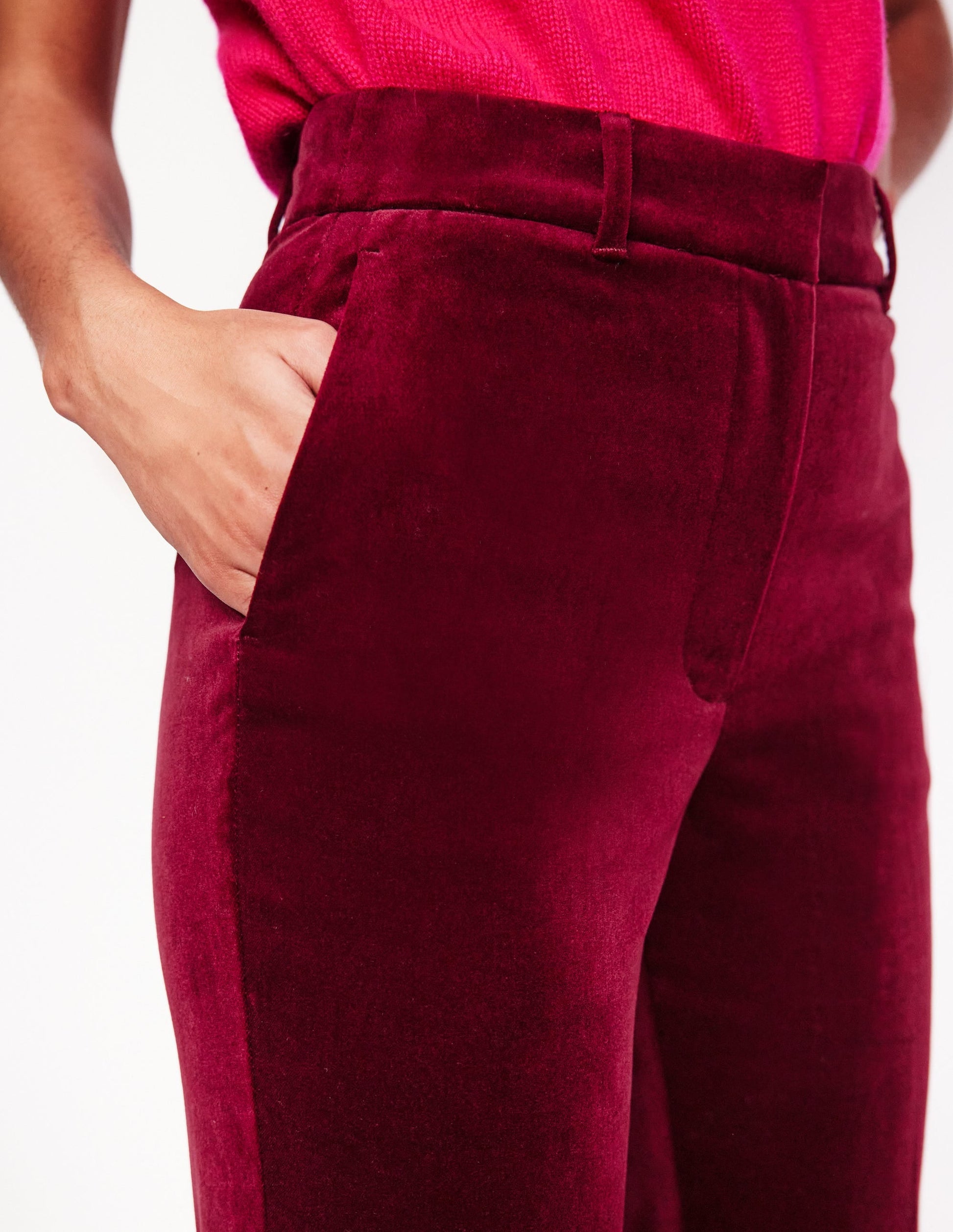 Kew Velvet Trousers-Cabernet-2