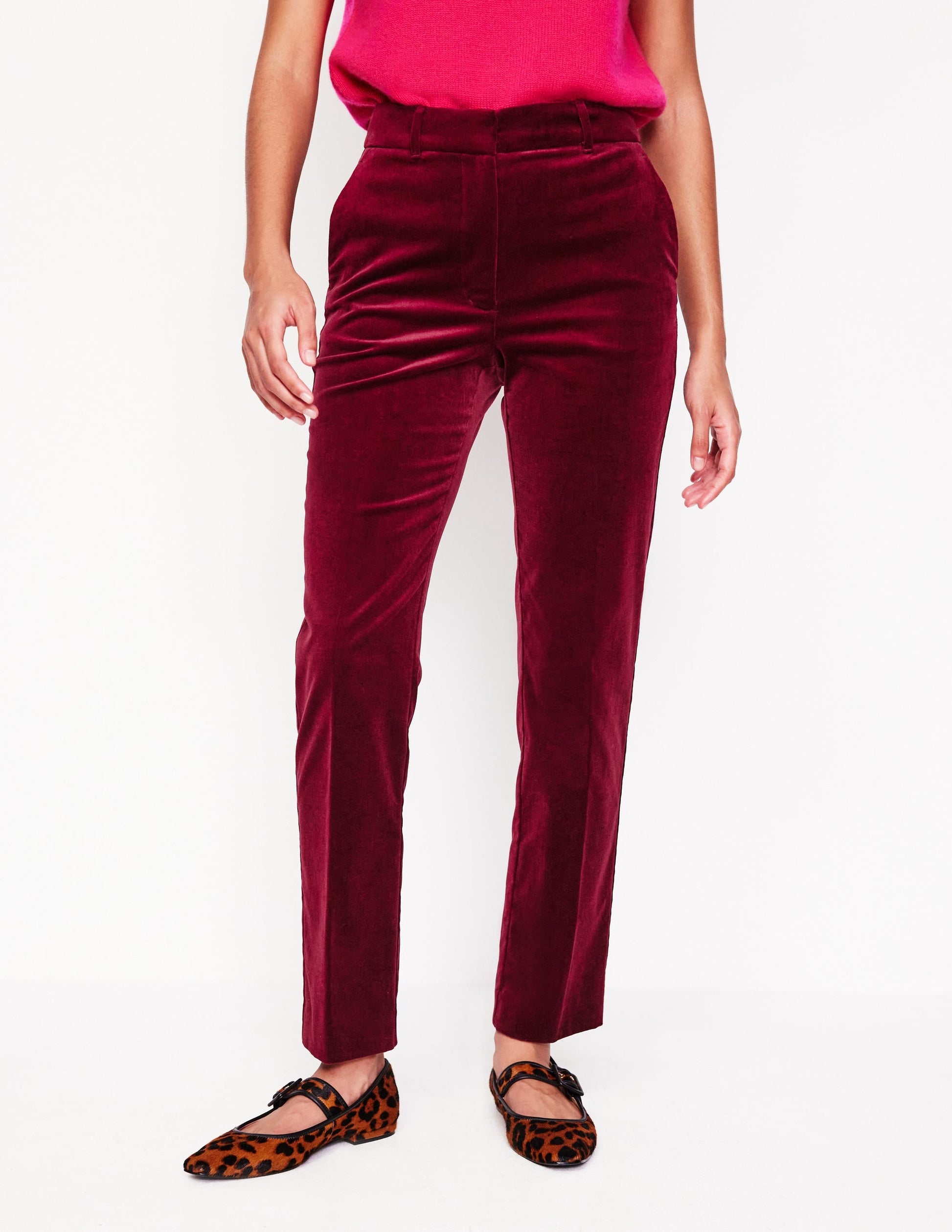 Kew Velvet Trousers-Cabernet-4