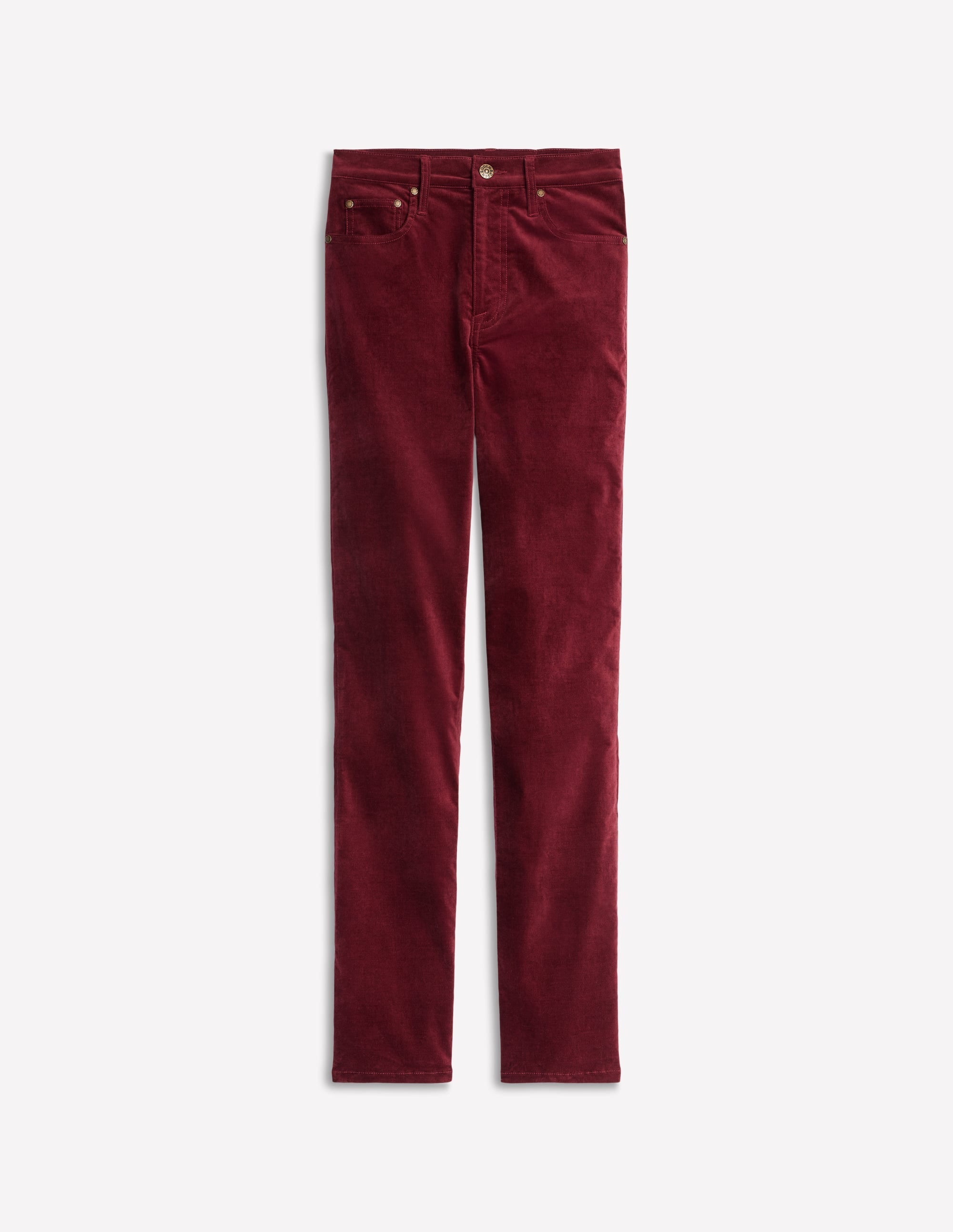 Velveteen 5 Pocket Jeans-Chestnut - Image 6