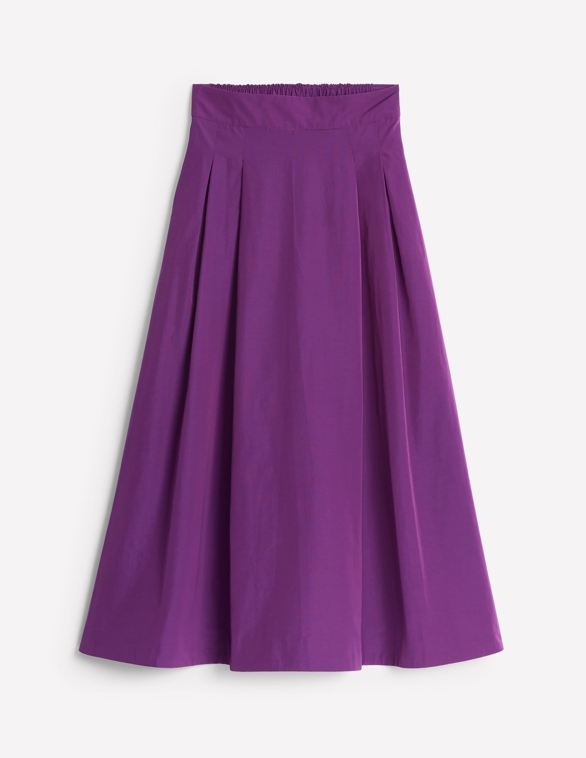 Isabella Taffeta Midi Skirt-Viola-5