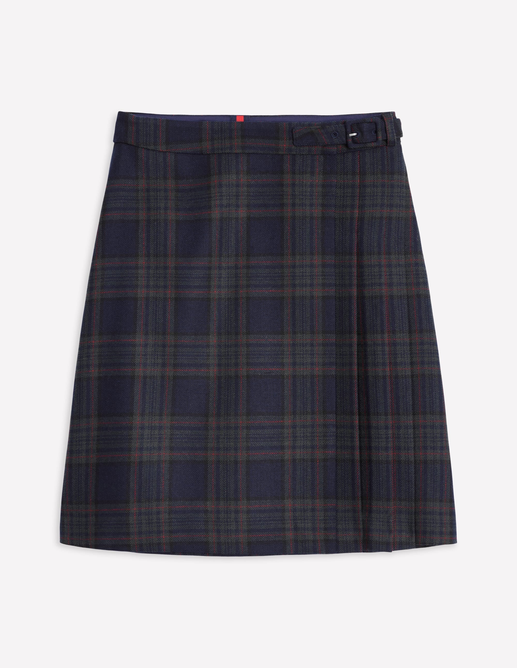 Helen Buckled Kilt-Navy and Green Check - Image 8