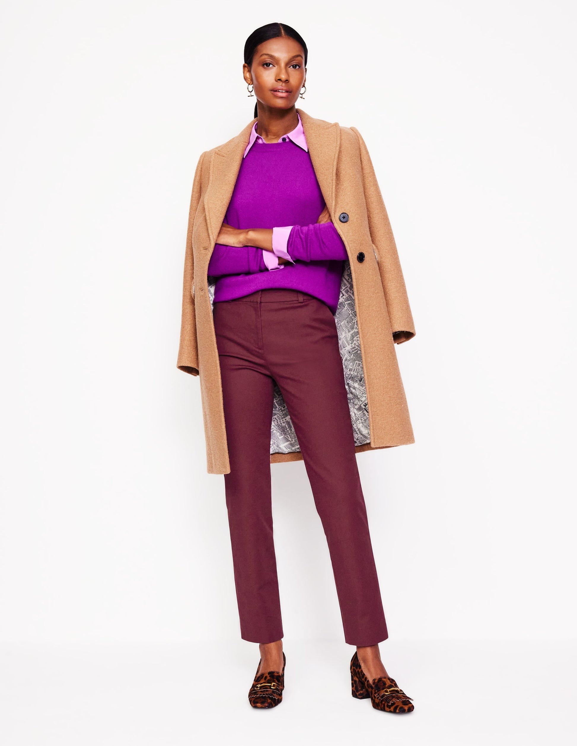 Richmond 7/8 Trousers-Deep Wisteria-1