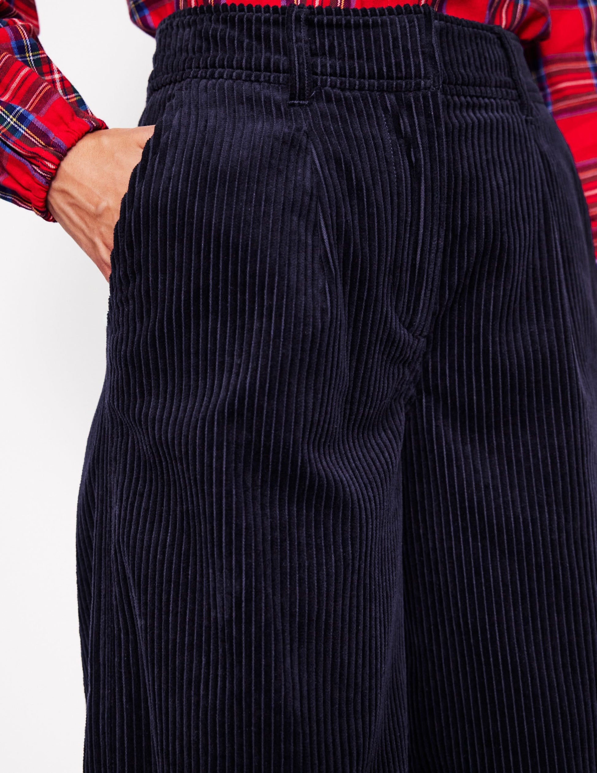 Chiswick Cord Trousers-Navy-3