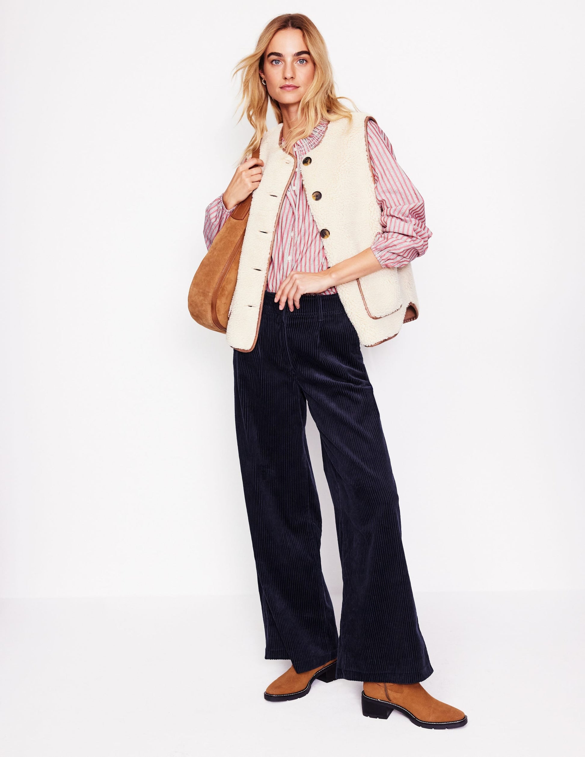 Chiswick Cord Trousers-Navy-4