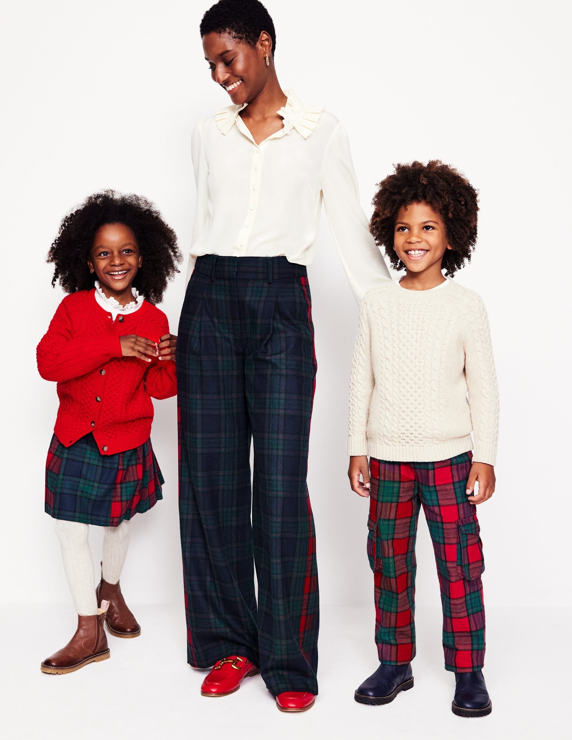 Chiswick Wool-Blend Trousers-Navy and Green Check - Image 8