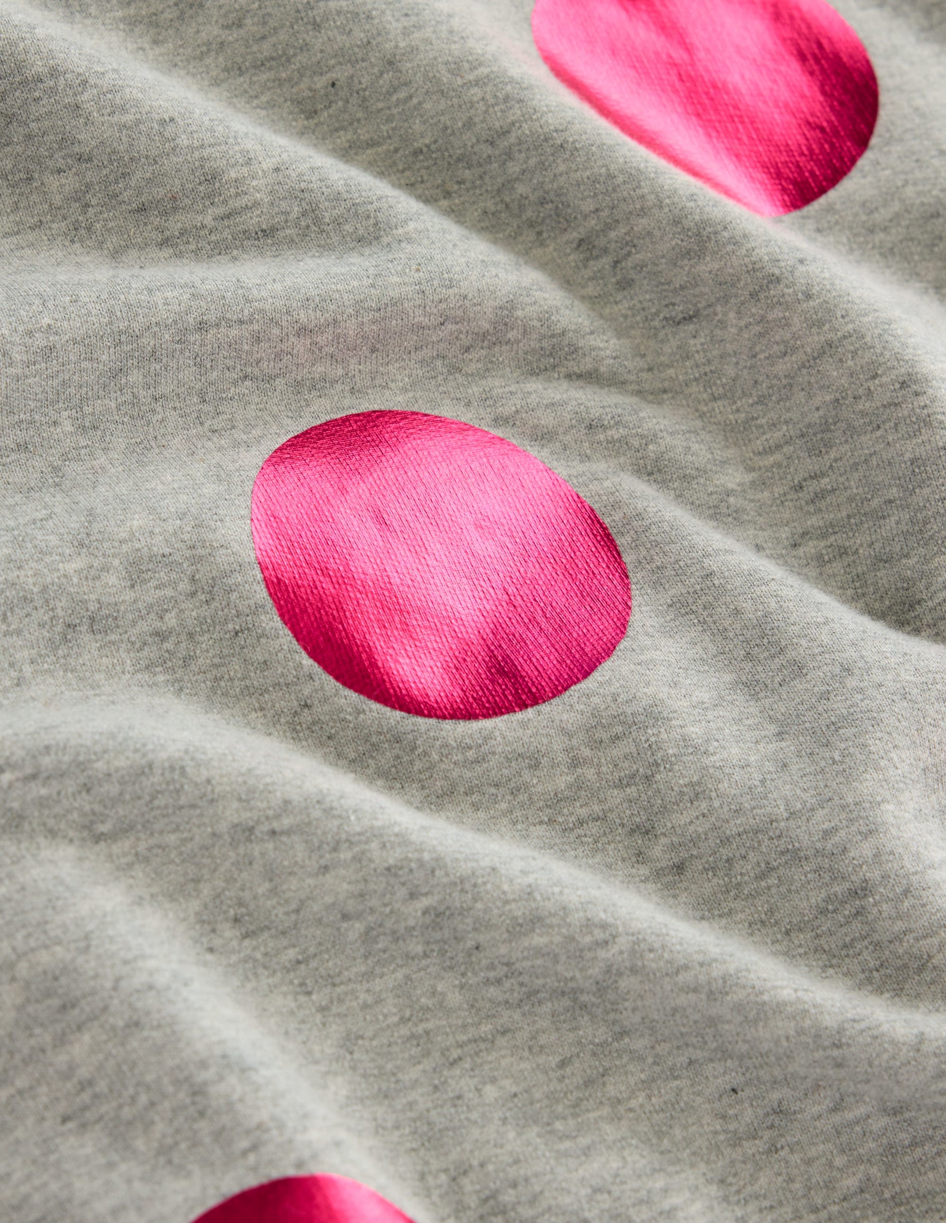 Hannah Printed Sweatshirt-Grey Marl, Pink Spot-8